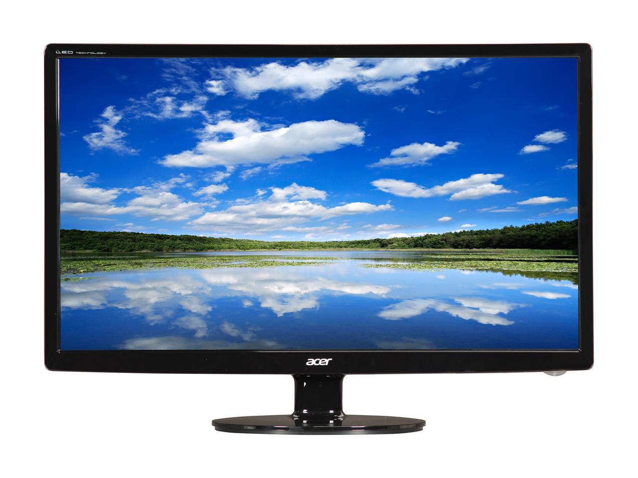 Acer S241HL bmid UM.FS1AA.001 24" Full HD 1920 x 1080 5ms 60 Hz D-Sub, DVI, HDMI Built-in Speakers LCD Monitor
