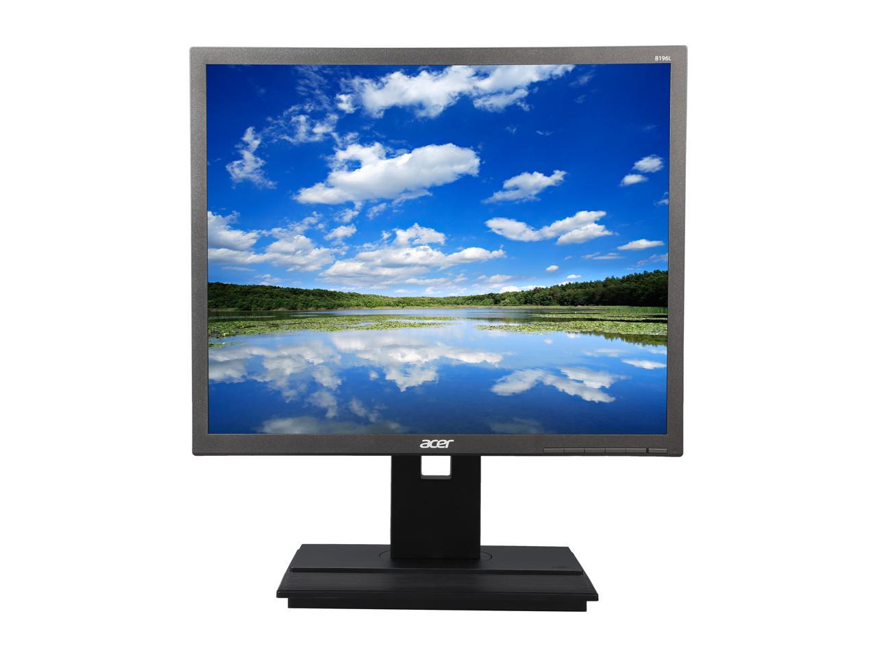 Acer B196L Dark Gray 19" 5ms LED Backlight LCD Monitor 250 cd/m2 100,000,000:1 Built-in Speakers
