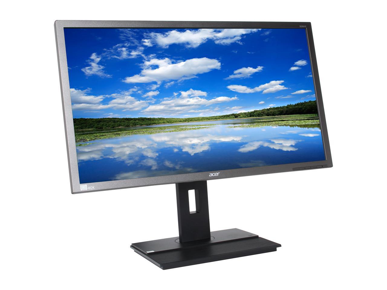 Acer B286HK ymjdpprz UM.PB6AA.003 28" UHD 3840 x 2160 (4K) 2 ms 60 Hz DVI, HDMI, DisplayPort Built-in Speakers LED Backlight Monitor