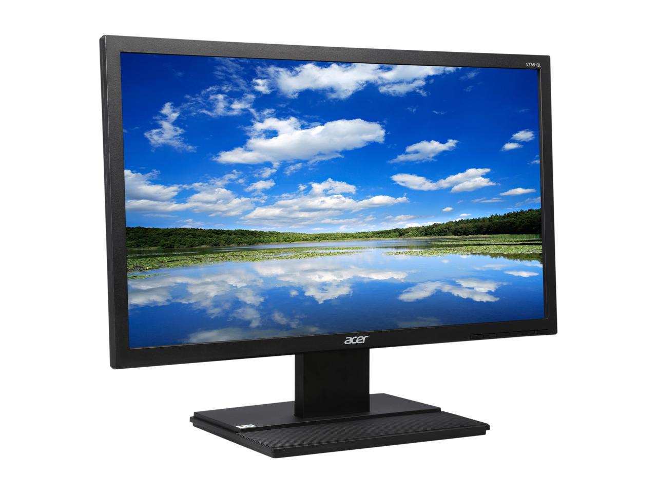 Acer V226HQL Bbd Black 21.5" 5ms LED Backlight LCD Monitor 200 cd/m2 100,000,000:1 - Certified Refurbished Manufacturer Recertified