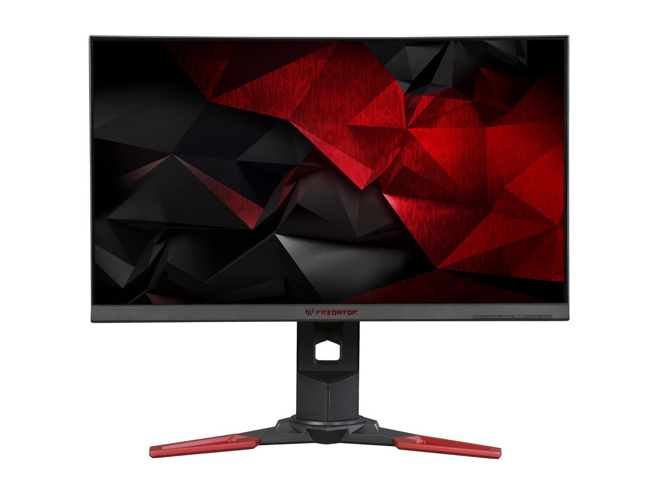 Acer Predator XB1 XB271HK bmiprz 27" 4K UHD IPS NVIDIA G-Sync Black/Red Gaming Monitor, 3840 x 2160 (4K), 100% sRGB Color Accuracy, Tilt / Swivel / Pivot / Height Adjustable, Build in Speakers
