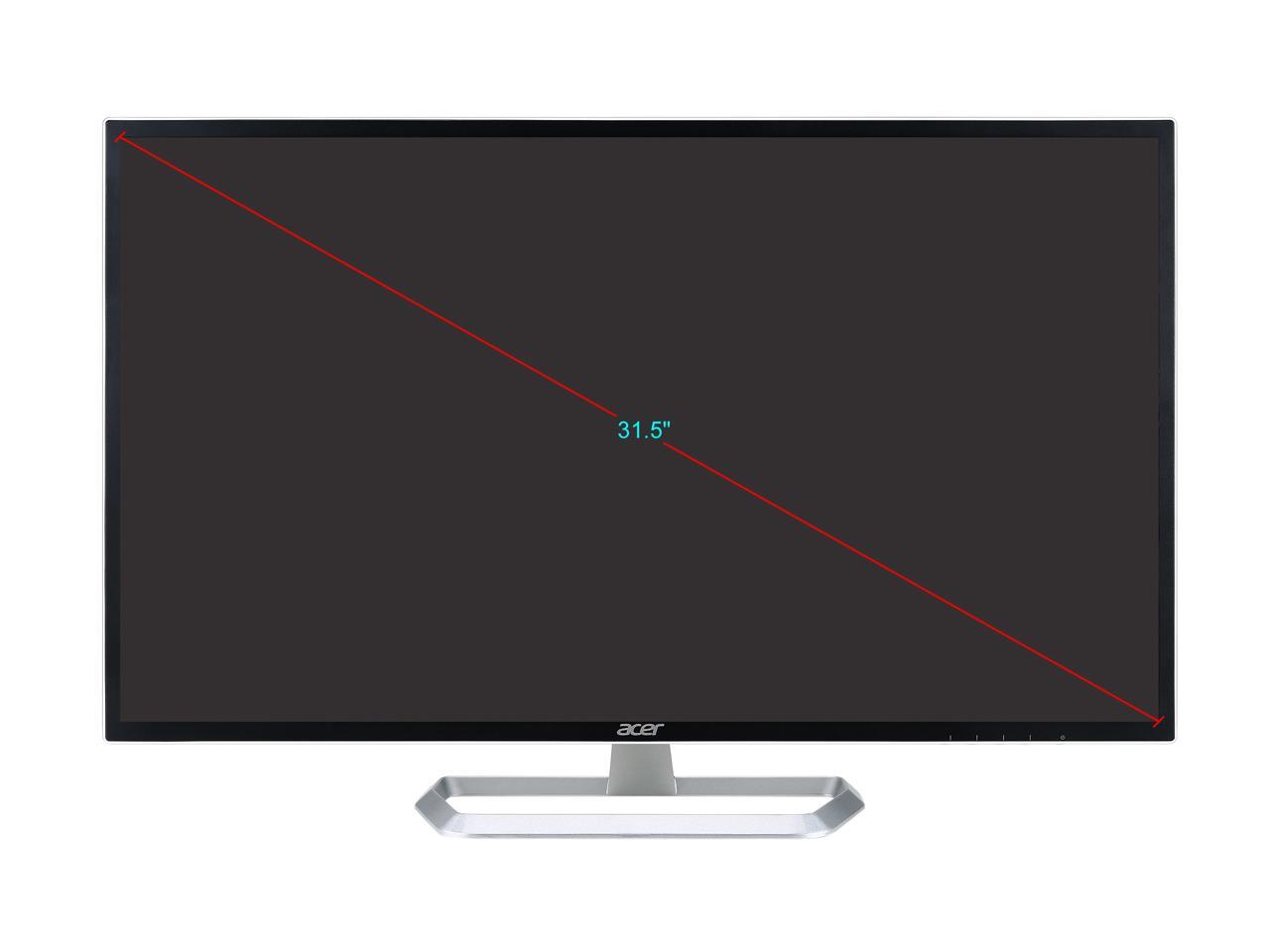 Acer EB321HQU Awidpx 32" IPS WQHD LCD/LED Monitor, 2560 x 1440, 1200:1 Contrast Ratio, 10bit Colors, DisplayPort, HDMI, VESA Compatible