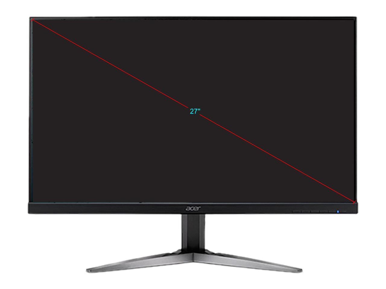 Acer KG271U bmiippx 27" WQHD 2560 x 1440 2K Resolution 1ms (GTG) 75Hz 2xHDMI, 2xDisplayPort AMD FreeSync Built-in Speakers LED Backlit Gaming Monitor