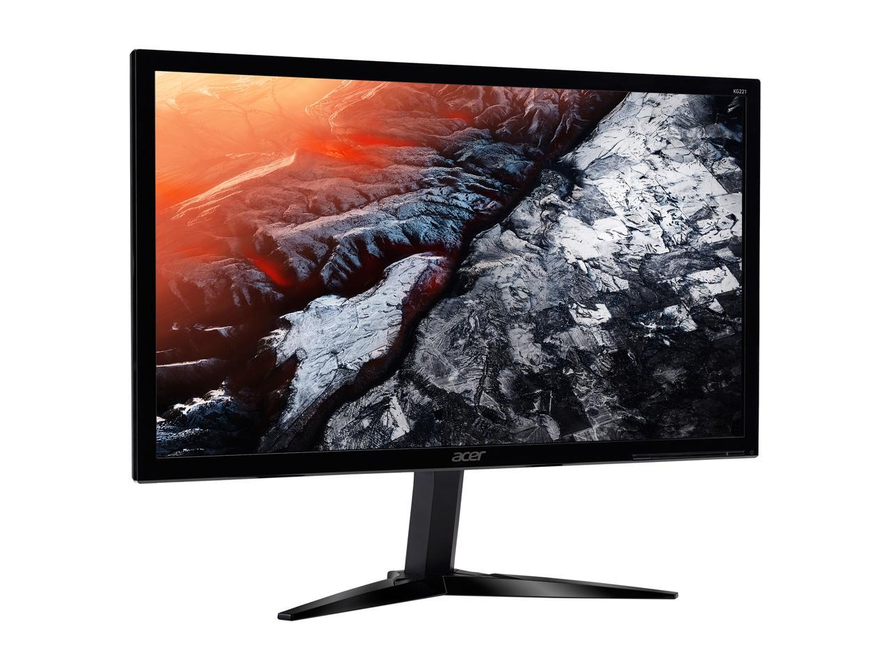 Acer KG221Q Abmix 22" (Actual size 21.5") 1ms (GTG) AMD FreeSync Widescreen LCD/LED Gaming Monitor, HDMI 1920 x 1080, at 75 Hz Refresh Rate, Acer Vision Care Feature