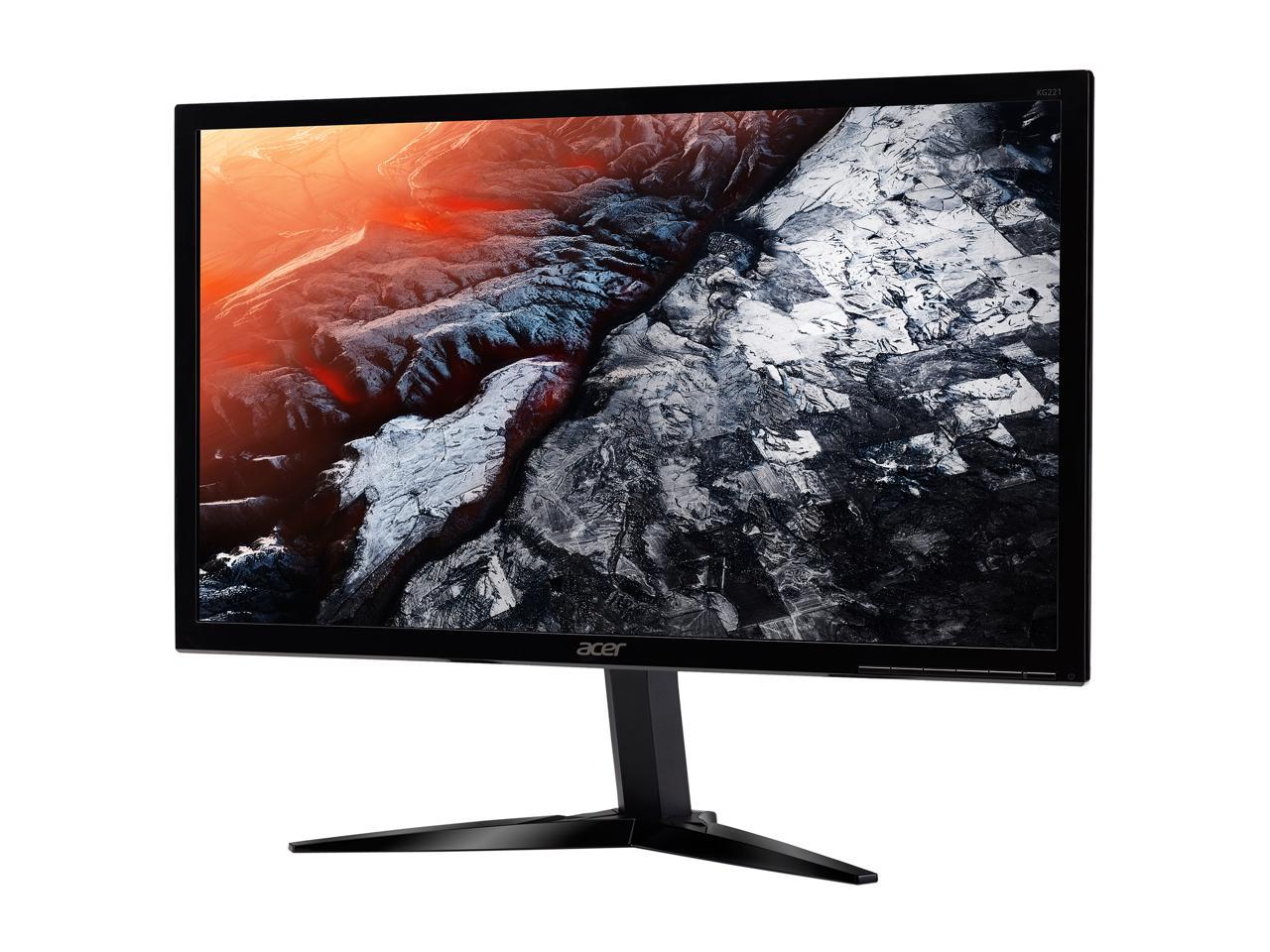 Acer KG221Q Abmix 22" (Actual size 21.5") 1ms (GTG) AMD FreeSync Widescreen LCD/LED Gaming Monitor, HDMI 1920 x 1080, at 75 Hz Refresh Rate, Acer Vision Care Feature