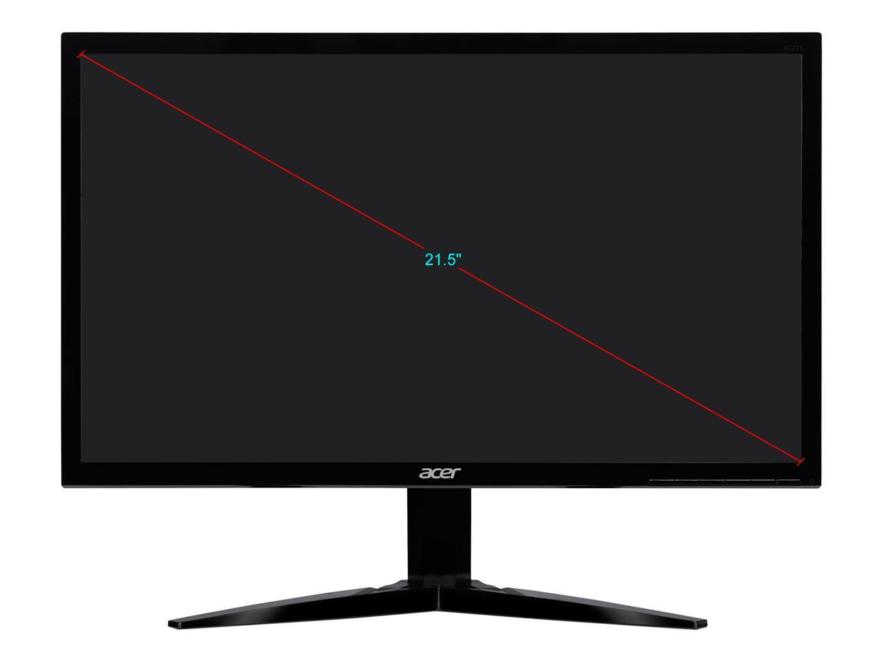 Acer KG221Q Abmix 22" (Actual size 21.5") 1ms (GTG) AMD FreeSync Widescreen LCD/LED Gaming Monitor, HDMI 1920 x 1080, at 75 Hz Refresh Rate, Acer Vision Care Feature
