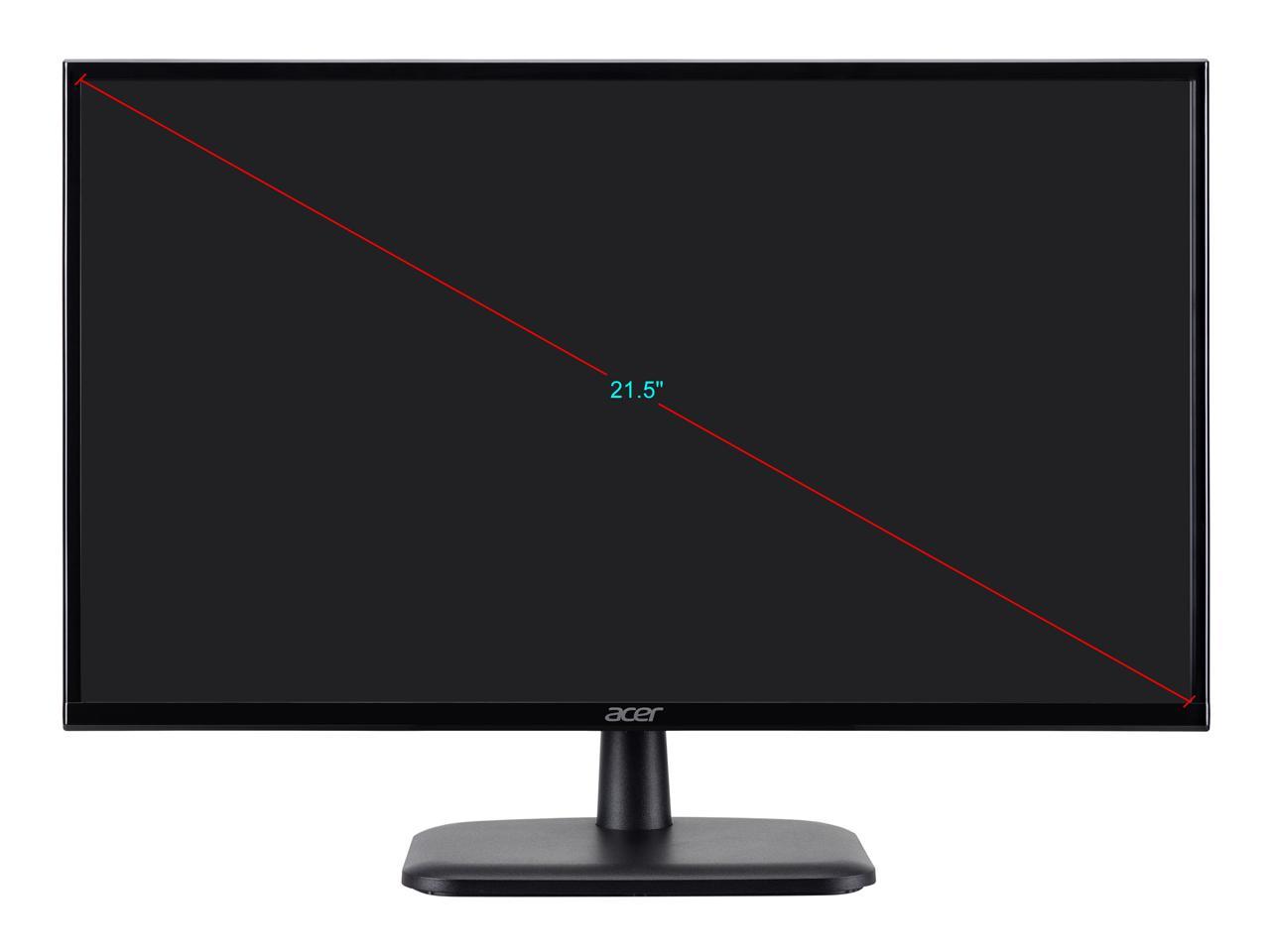 Acer EK220Q Abi 21.5" Full HD 1920 x 1080 5 ms (GTG) 75 Hz D-Sub, HDMI Monitor