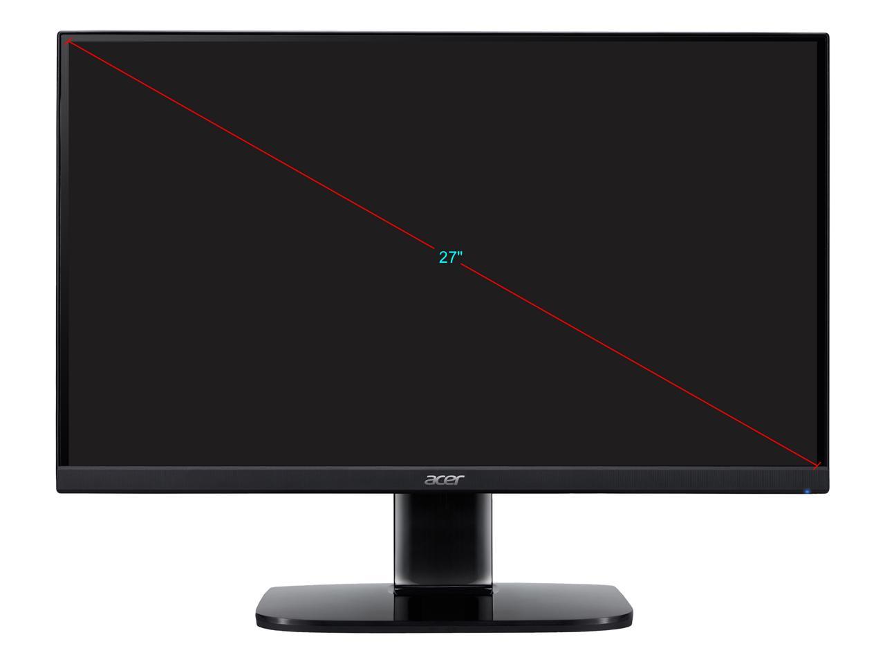 Acer KA272U biipx UM.HX2AA.004 27" QHD 2560 x 1440 (2K) 1ms VRB 75 Hz 2 x HDMI, DisplayPort AMD RADEON FreeSync Technology Gaming Monitor