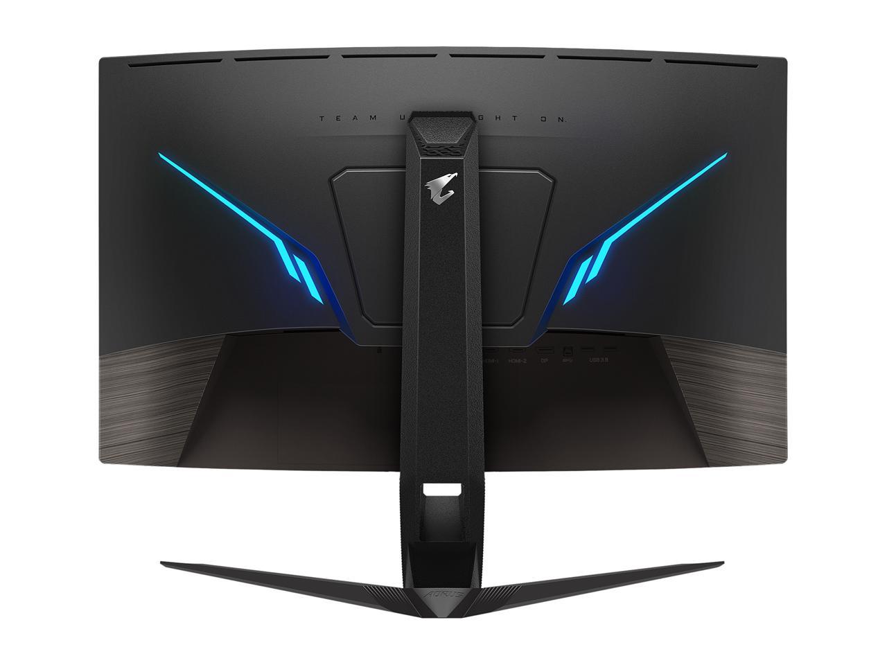 AORUS CV27F 27" Frameless Curved 1500R Gaming Monitor, Full HD 1080p, 90% DCI-P3 Color Accurate VA Panel, 1ms 165Hz, HDR, FreeSync Premium Pro, VESA, Zero Bright Dot Policy