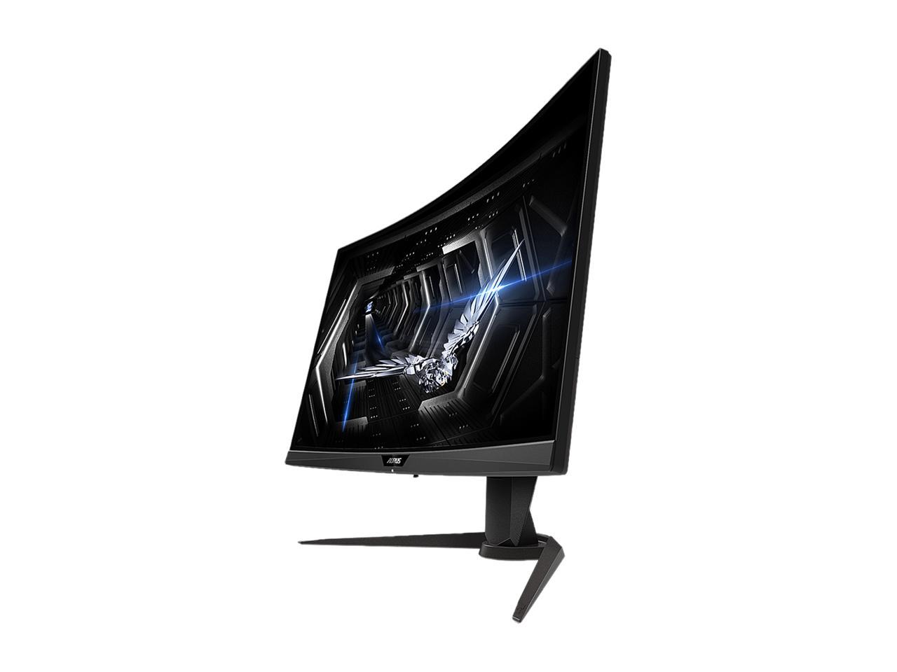 AORUS CV27Q-SA 27" Frameless Curved 1500R Gaming Monitor, Quad HD 1440p, 90% DCI-P3 Color Accurate VA Panel, 1ms 165 Hz, HDR, FreeSync Premium Pro, VESA, Zero Bright Dot Policy