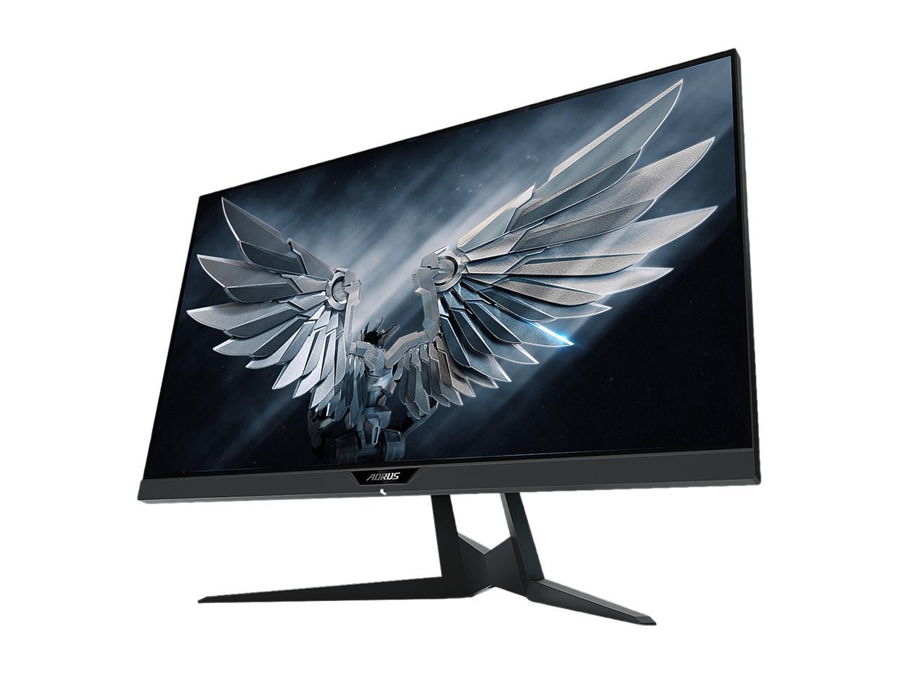 AORUS FI27Q-P 27" Frameless Gaming Monitor, QHD 1440p, 95% DCI-P3 Color Accurate IPS Panel, 1ms 165Hz, HDR, G-SYNC Compatible and FreeSync Premium, VESA, Zero Bright Dot Policy