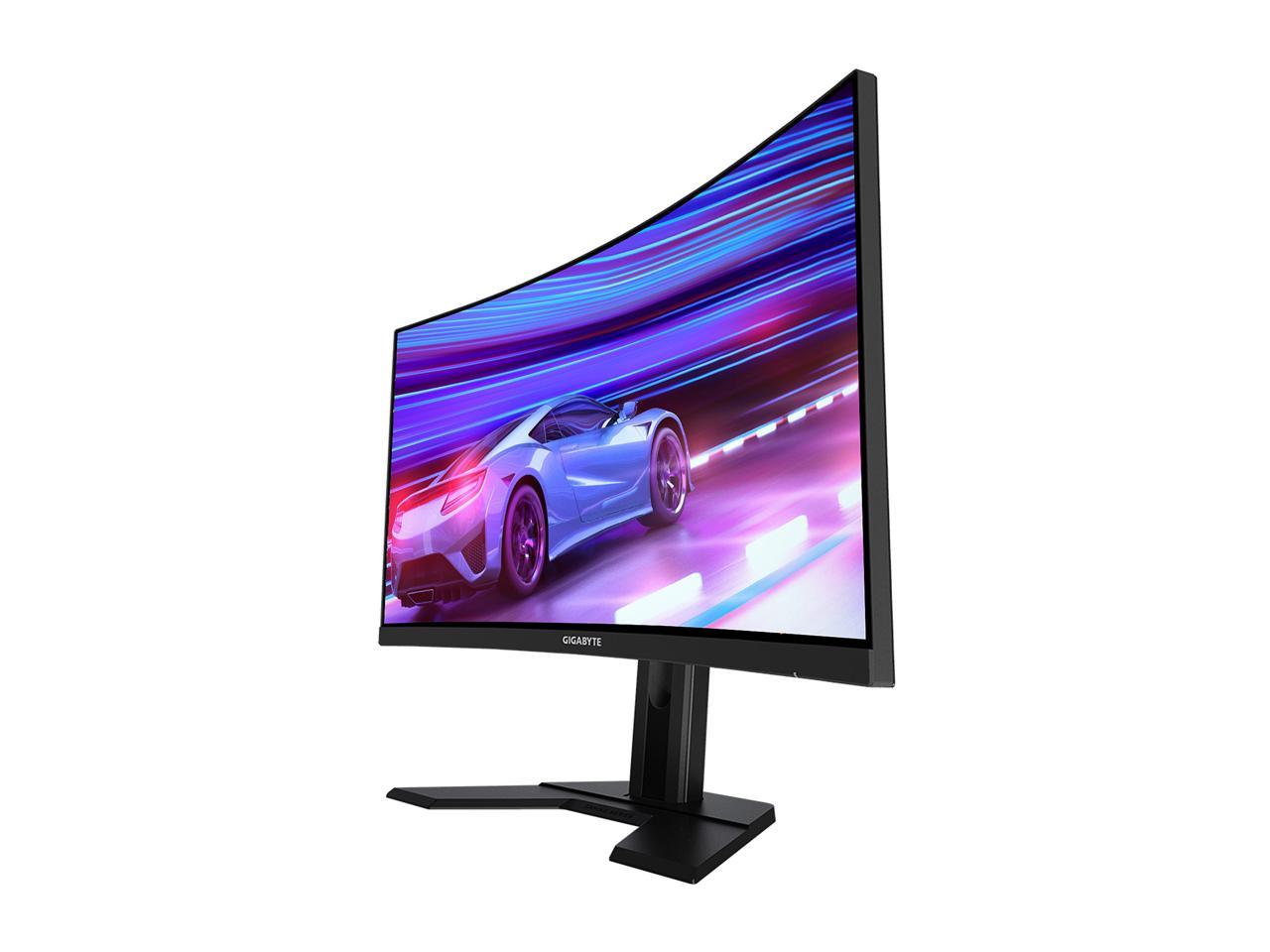 GIGABYTE G27QC 27" 165Hz 1440P Curved Gaming Monitor, 2560 x 1440 VA 1500R Display, 1ms (MPRT) Response Time, 92% DCI-P3, HDR Ready, FreeSync Premium, 1x Display Port 1.4, 2x HDMI 2.0, 2x USB 3.0