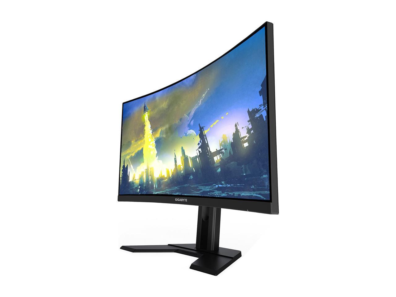 GIGABYTE G27FC 27" 165Hz 1080P Curved Gaming Monitor, 1920 x 1080 VA 1500R Display, 1ms (MPRT) Response Time, 90% DCI-P3, FreeSync Premium, 1x Display Port 1.2, 2x HDMI 1.4, 2x USB 3.0
