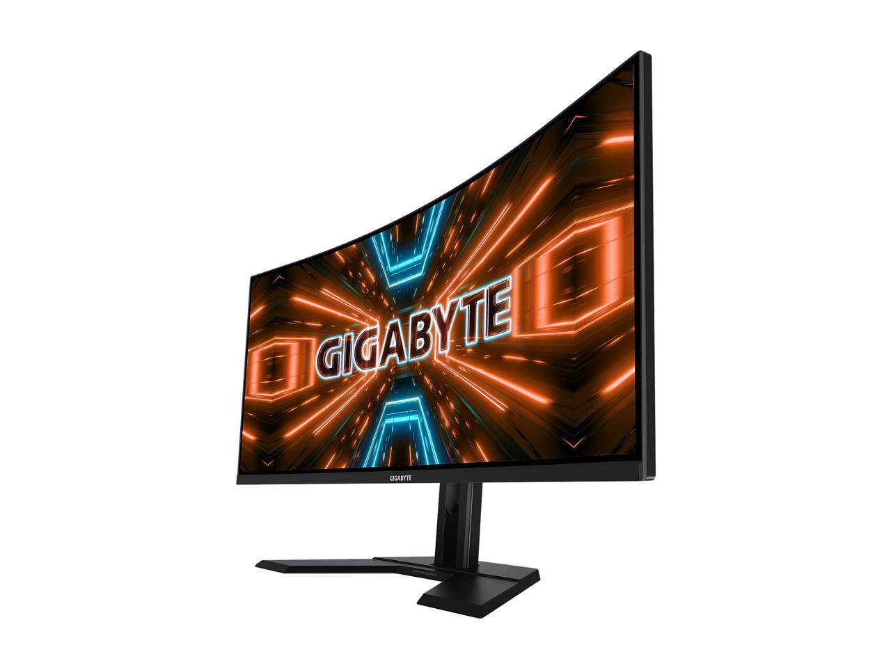 GIGABYTE G34WQC 34" 144Hz Curved Gaming Monitor, 3440 x 1440 VA 1500R Display, 1ms(MPRT), 87% DCI-P3, VESA Display HDR400, FreeSync Premium Pro, 2x Display Port 1.4, 2x HDMI 2.0