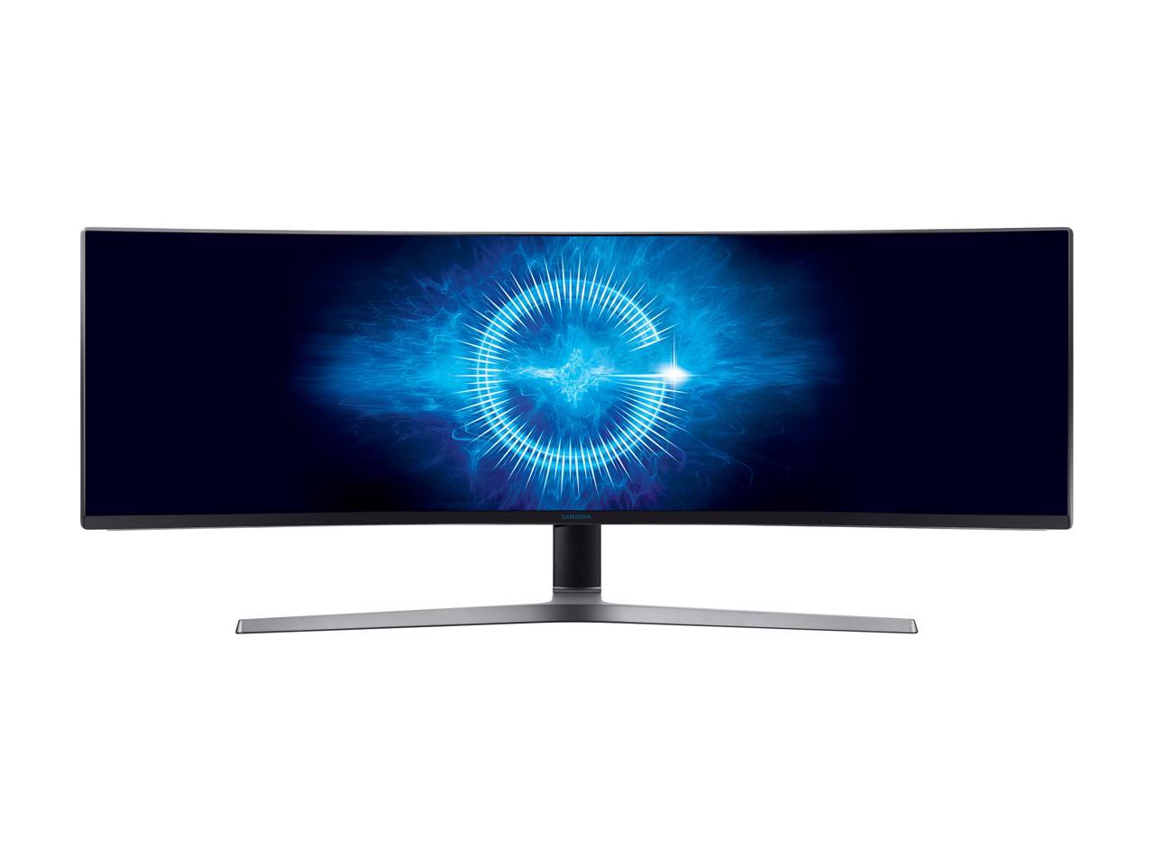 Samsung CHG90 Series C49HG90 49" 3840 x 1080 1ms 144Hz 2x HDMI DisplayPort Mini-DisplayPort HDR AMD FreeSync USB Hub QLED Curved Gaming Monitor