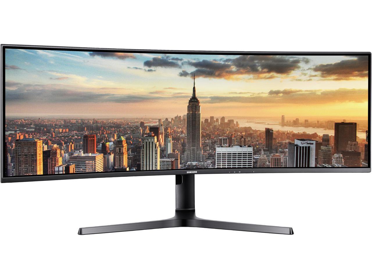 SAMSUNG C43J890 43" 3840 x 1200 Double FHD 5ms (GTG) 120Hz HDMI DisplayPort USB Type-C 32:10 Curved Super Ultra-Wide Monitor