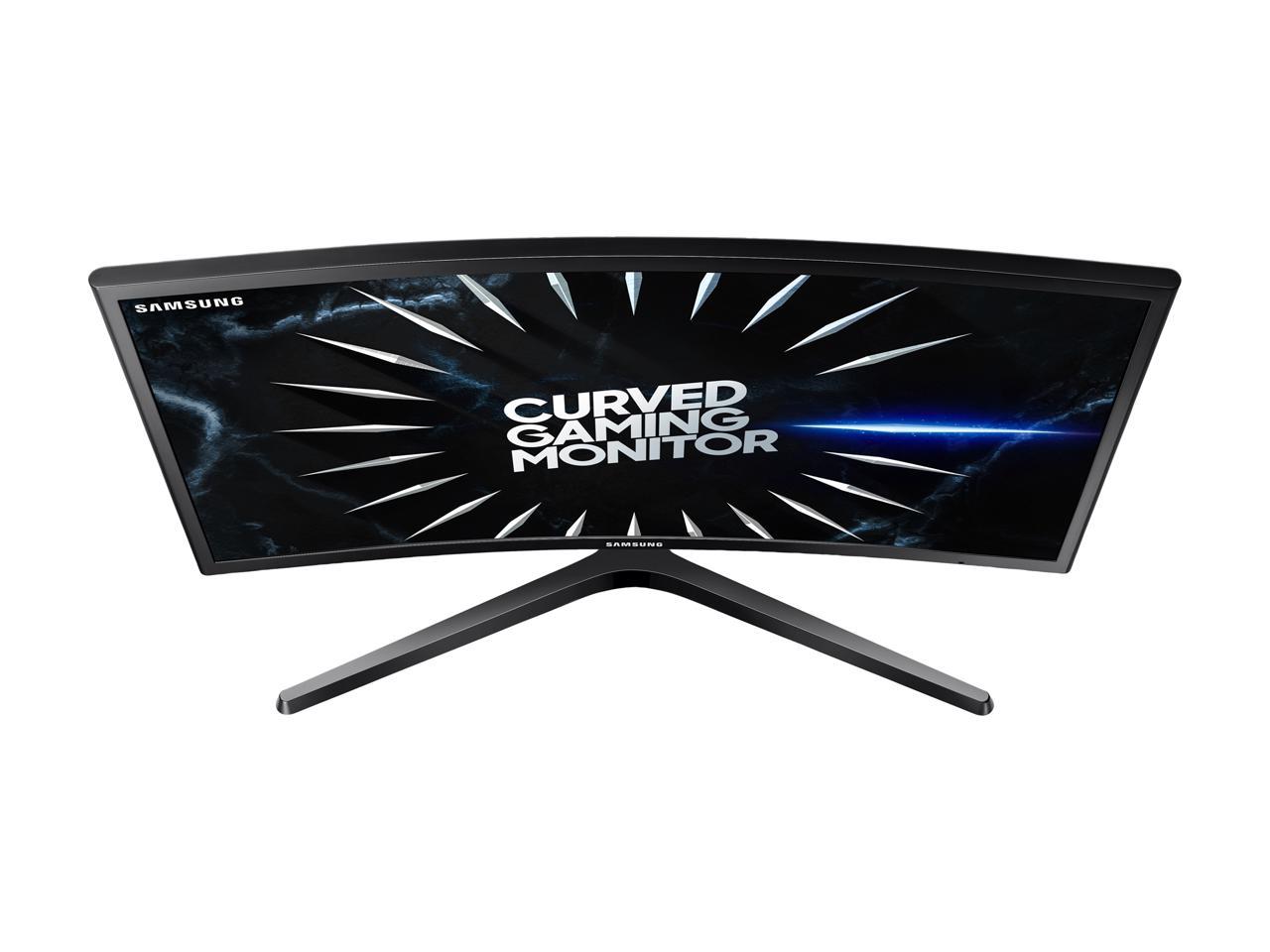 Samsung C24RG50 24" 1920 x 1080 Full HD Resolution 4ms 144Hz HDMI DisplayPort Eye-Saver Mode Flicker-Free Technology LED Backlit Curved Gaming Monitor