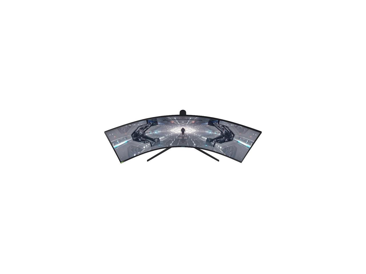 SAMSUNG Odyssey G9 Series LC49G97TSSNXDC 49" Dual QHD 5120 x 1440 2K 1ms (GTG) 240Hz HDMI, 2x DisplayPort, 2x USB 3.0 AMD FreeSync and G-Sync Compatible Curved DisplayHDR 1000 QLED Gaming Monitor