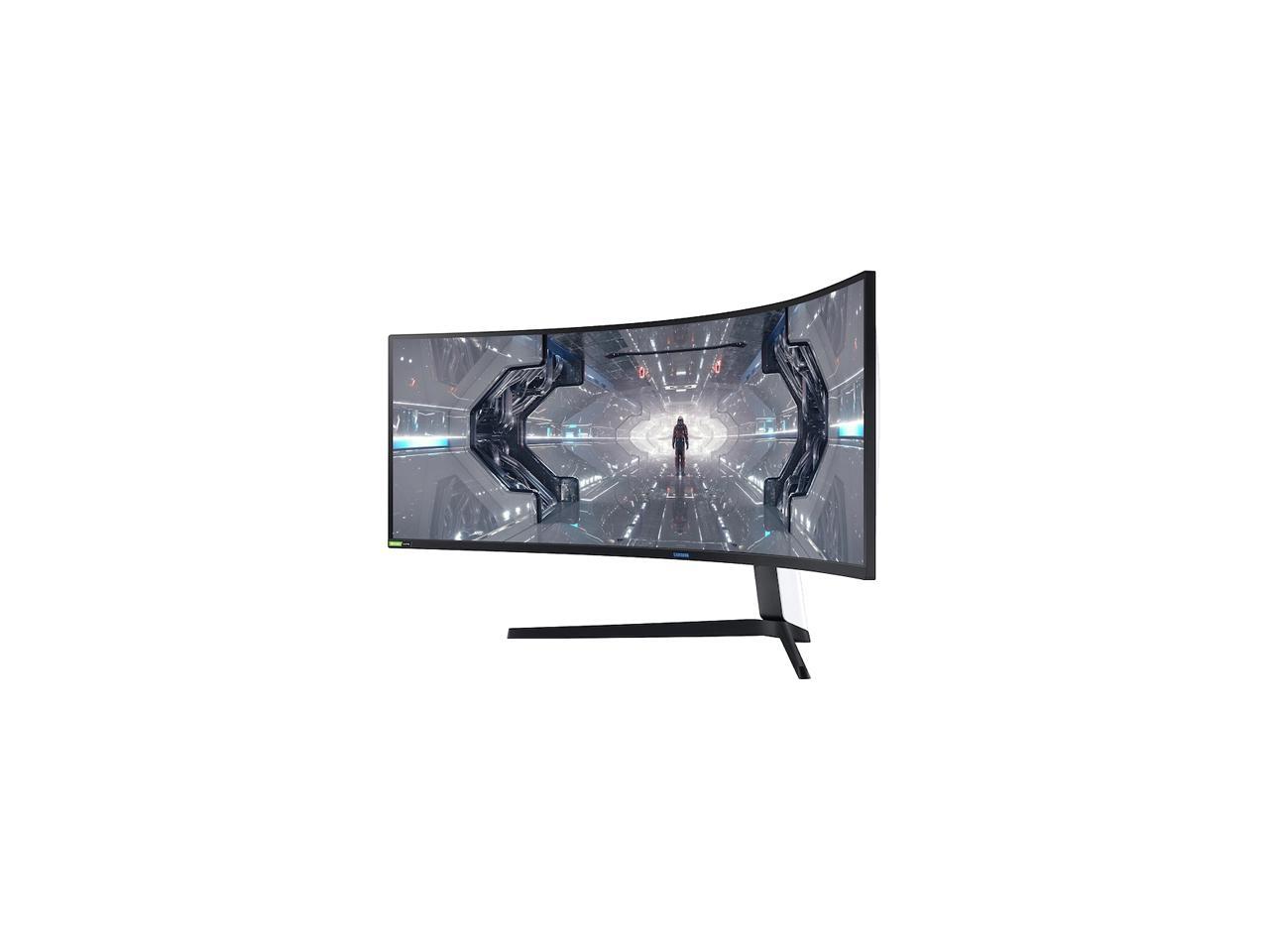 SAMSUNG Odyssey G9 Series LC49G97TSSNXDC 49" Dual QHD 5120 x 1440 2K 1ms (GTG) 240Hz HDMI, 2x DisplayPort, 2x USB 3.0 AMD FreeSync and G-Sync Compatible Curved DisplayHDR 1000 QLED Gaming Monitor