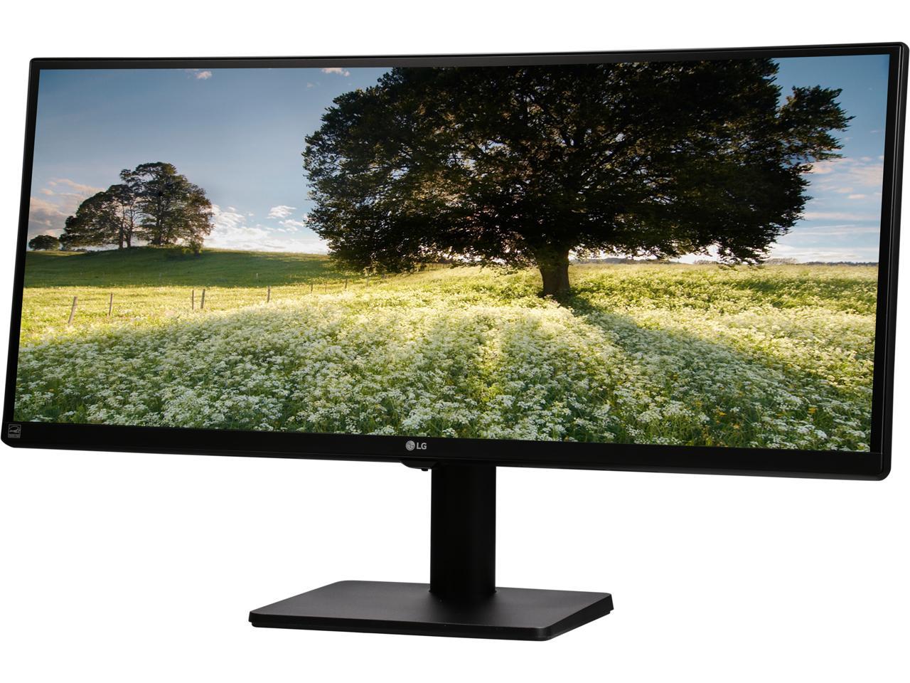 LG 34UB67-B Black 34" 21:9 UltraWide IPS LED Backlight LCD Monitor, DVI, HDMI, DisplayPort, USB, Built-in Speakers 300 cd/m2, Tilt Swivel Height Adjustable