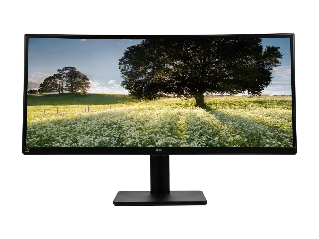 LG 34UB67-B Black 34" 21:9 UltraWide IPS LED Backlight LCD Monitor, DVI, HDMI, DisplayPort, USB, Built-in Speakers 300 cd/m2, Tilt Swivel Height Adjustable