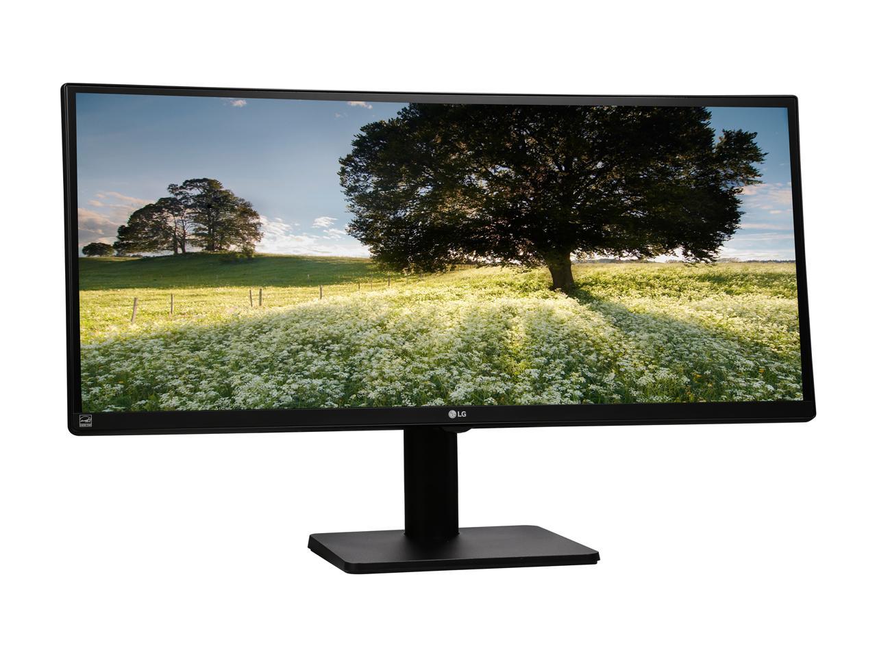 LG 34UB67-B Black 34" 21:9 UltraWide IPS LED Backlight LCD Monitor, DVI, HDMI, DisplayPort, USB, Built-in Speakers 300 cd/m2, Tilt Swivel Height Adjustable