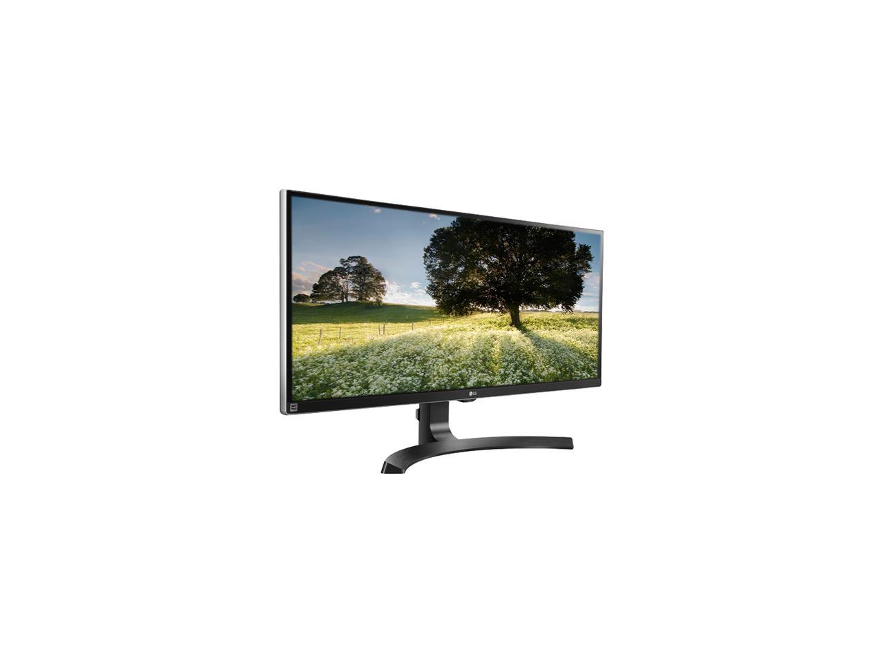 LG 34UB88-P Black 34" 21:9 Ultrawide 3440 x 1440 2K QHD FreeSync LED Backlight IPS Monitor 2 x Thunderbolt, 2 x HDMI 2.0, DisplayPort 1.2, USB 3.0
