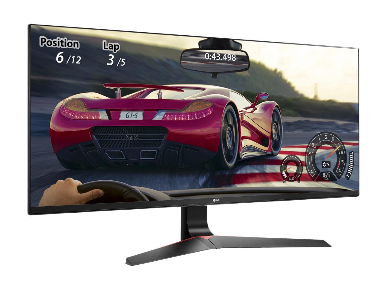 LG 34UM69G-B 34" Full HD 2560 x 1080 75Hz DisplayPort USB Type-C AMD FreeSync Built-in Speakers Flicker Safe Ultrawide Backlit LED IPS Gaming Monitor