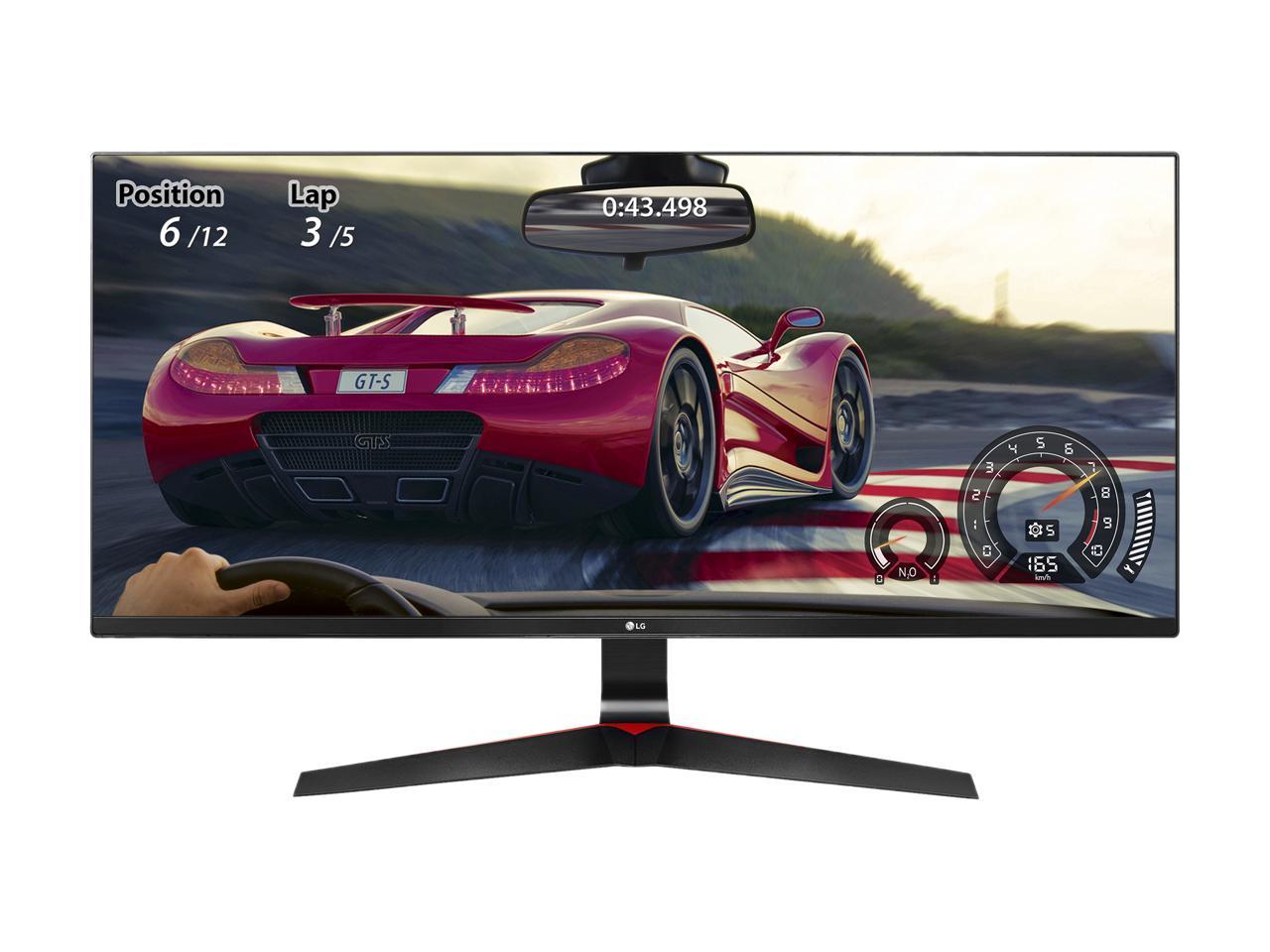 LG 34UM69G-B 34" Full HD 2560 x 1080 75Hz DisplayPort USB Type-C AMD FreeSync Built-in Speakers Flicker Safe Ultrawide Backlit LED IPS Gaming Monitor