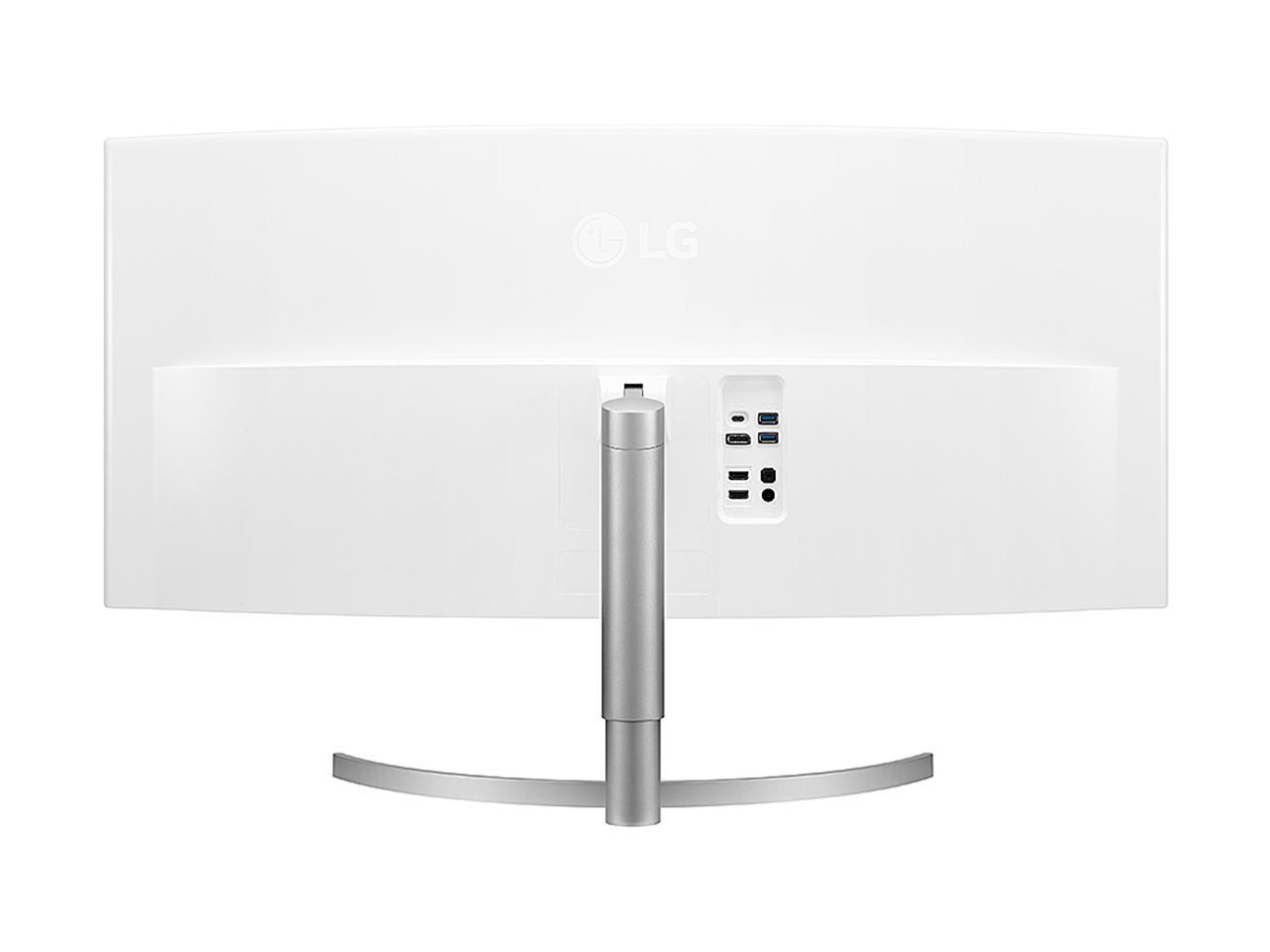 LG 38WK95C-W 38" (Actual size 37.5") WQHD+ 3840 x 1600 HDMI, DisplayPort, USB FreeSync (AMD Adaptive Sync) Built-in Speakers Curved 21:9 UltraWide WQHD+ IPS Curved LED Monitor