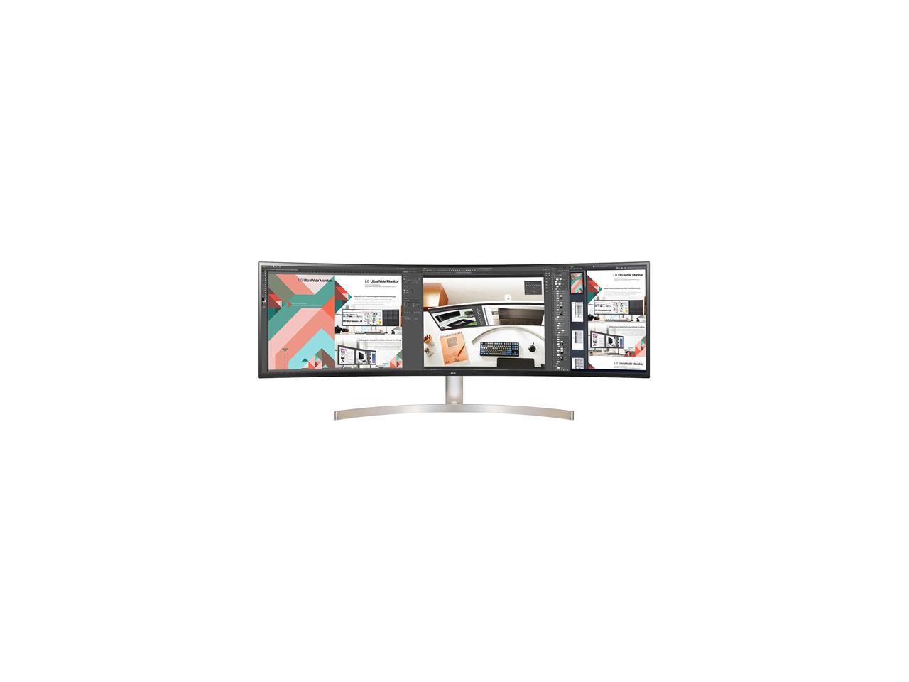 LG 49BL95C-W 49" UltraWide Dual 5120 x 1440 HDMI DisplayPort USB-C Anti-Glare HDR Built-in Speakers IPS Monitor