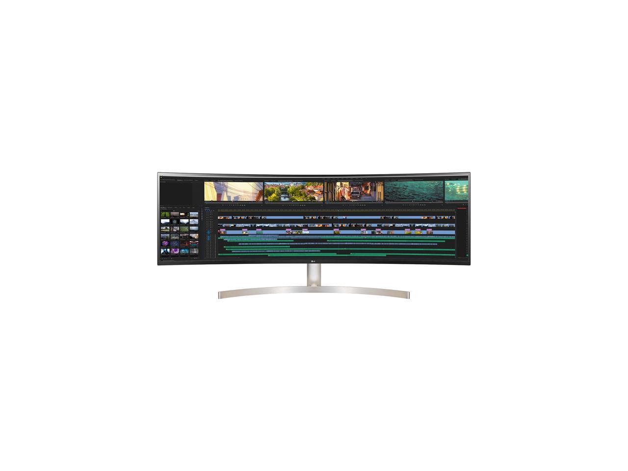 LG 49BL95C-W 49" UltraWide Dual 5120 x 1440 HDMI DisplayPort USB-C Anti-Glare HDR Built-in Speakers IPS Monitor