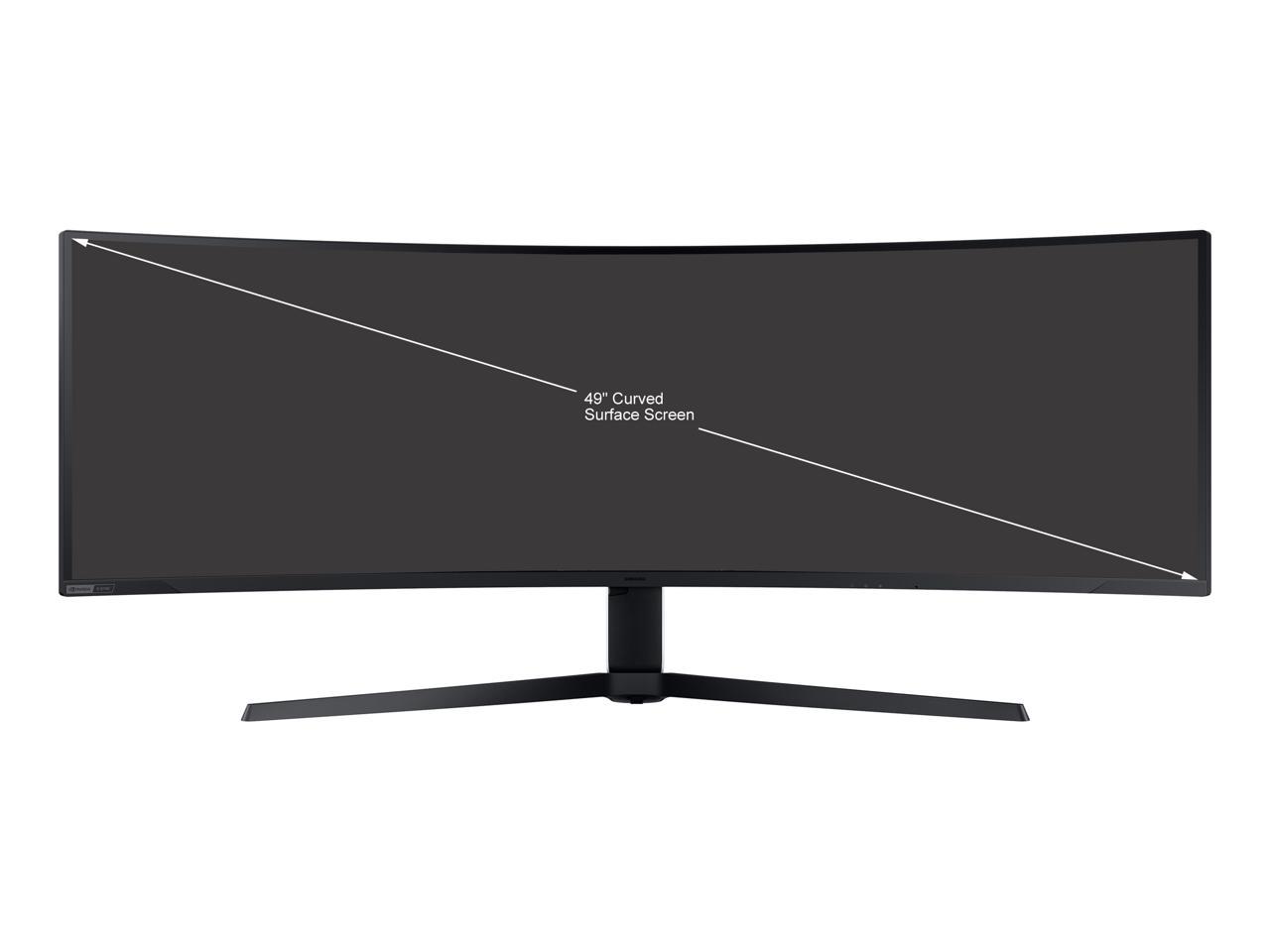 Samsung Odyssey Neo G9 49" LS49AG952NNXZA 5120 x 1440 (2K) 240Hz 1ms (GTG) FreeSync Premium Pro G-Sync Compatible, DisplayPort HDMI, Height Adjust VESA Tilt Swivel Curved Gaming Monitor