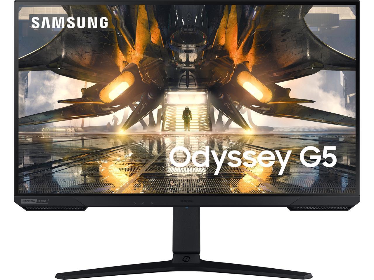 SAMSUNG 32" 165 Hz (Max) IPS WQHD IPS Gaming Monitor FreeSync Premium & G-Sync Compatible 2560 x 1440 (2K) sRGB 99% HDMI, DisplayPort, Audio Odyssey G52A LS32AG520PNXZA