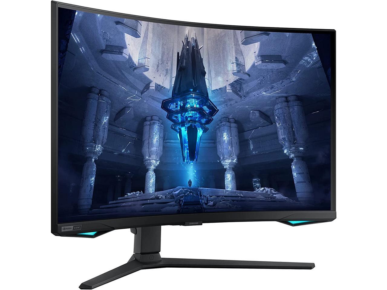 SAMSUNG 32" 165 Hz VA UHD Gaming Monitor FreeSync Premium Pro (AMD Adaptive Sync) 3840 x 2160 (4K) DCI-P3 95% HDMI, DisplayPort, USB, Audio Odyssey Neo G7 LS32BG752NNXGO