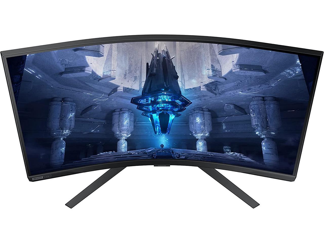 SAMSUNG 32" 165 Hz VA UHD Gaming Monitor FreeSync Premium Pro (AMD Adaptive Sync) 3840 x 2160 (4K) DCI-P3 95% HDMI, DisplayPort, USB, Audio Odyssey Neo G7 LS32BG752NNXGO