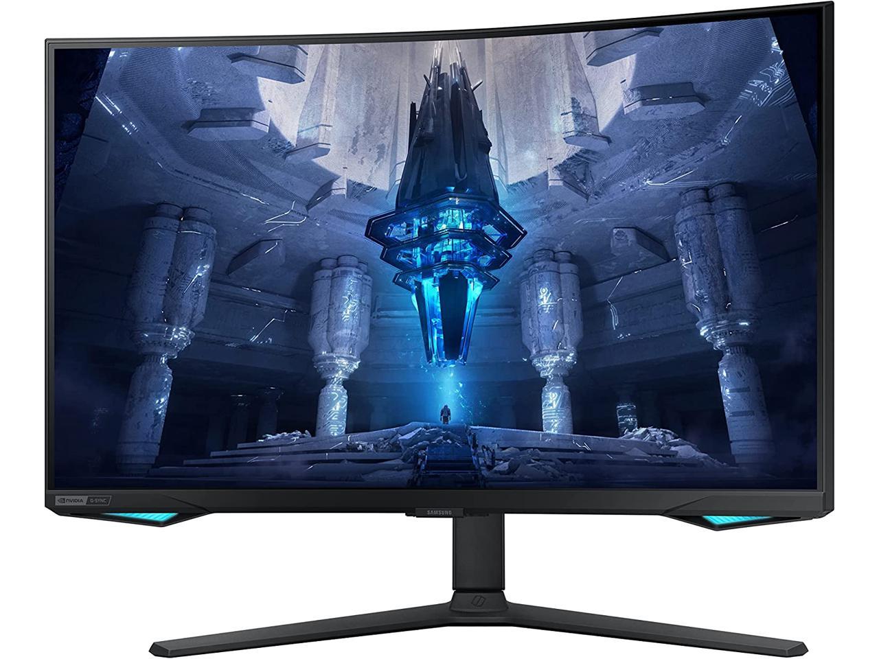 SAMSUNG 32" 165 Hz VA UHD Gaming Monitor FreeSync Premium Pro (AMD Adaptive Sync) 3840 x 2160 (4K) DCI-P3 95% HDMI, DisplayPort, USB, Audio Odyssey Neo G7 LS32BG752NNXGO