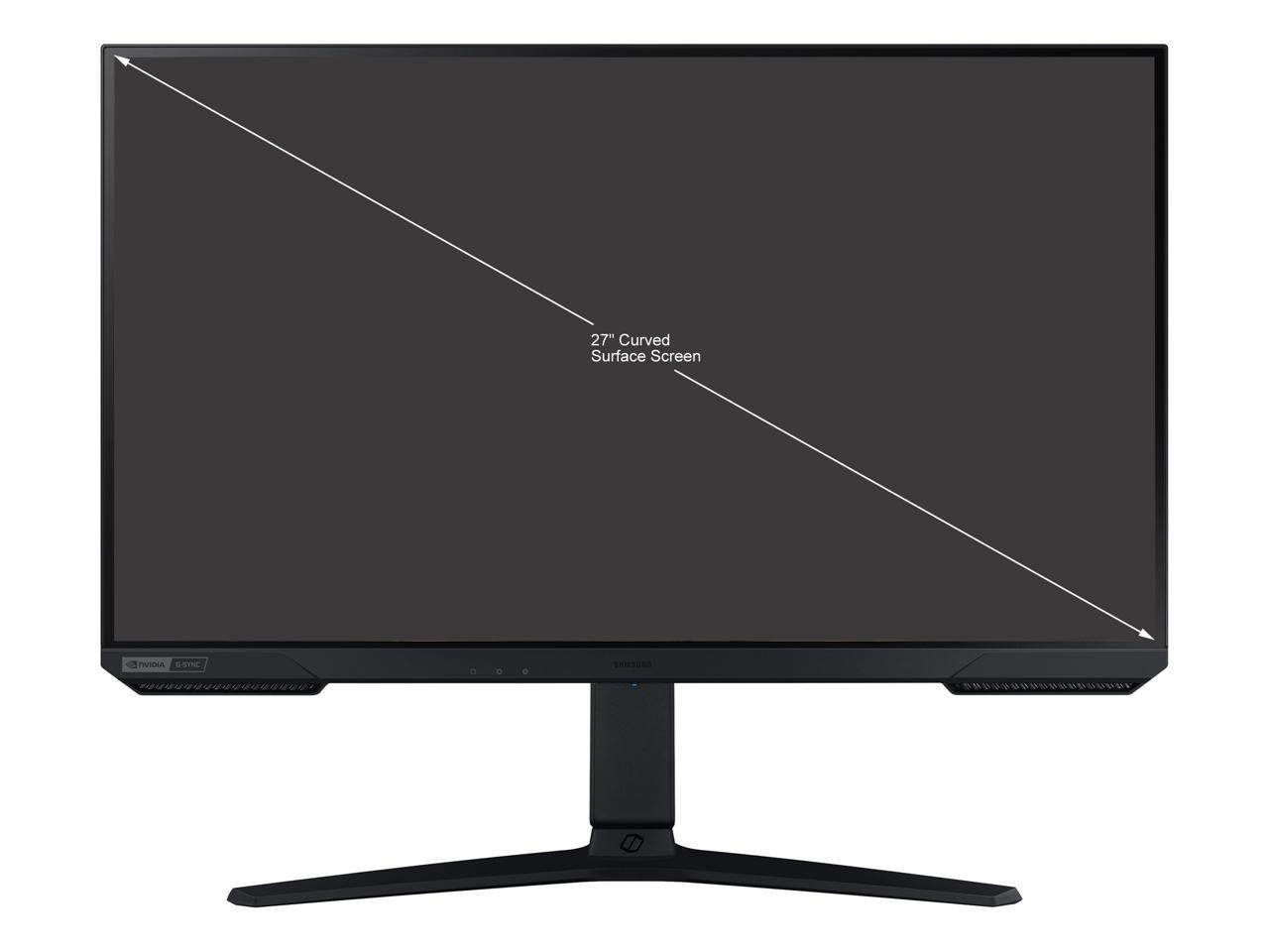 SAMSUNG 27" 165 Hz VA WQHD Gaming Monitor FreeSync Premium (AMD Adaptive Sync) 2560 x 1440 (2K) HDMI, DisplayPort, Audio Odyssey G55A LS27AG550ENXZA