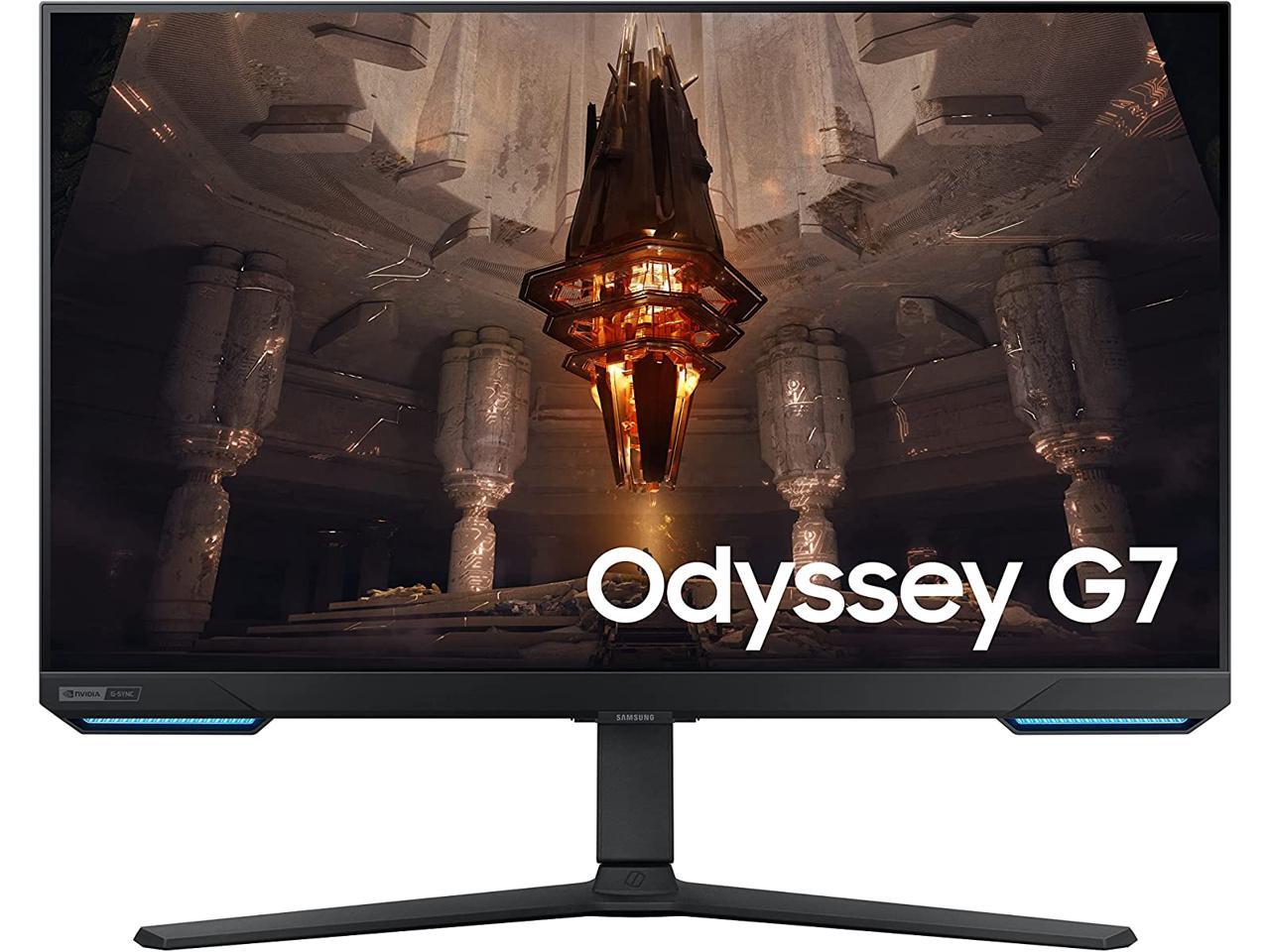 SAMSUNG Odyssey LS32BG702ENXGO 32� G70B 4K UHD IPS 144Hz 1ms with G-Sync height adjustable Gaming Monitor