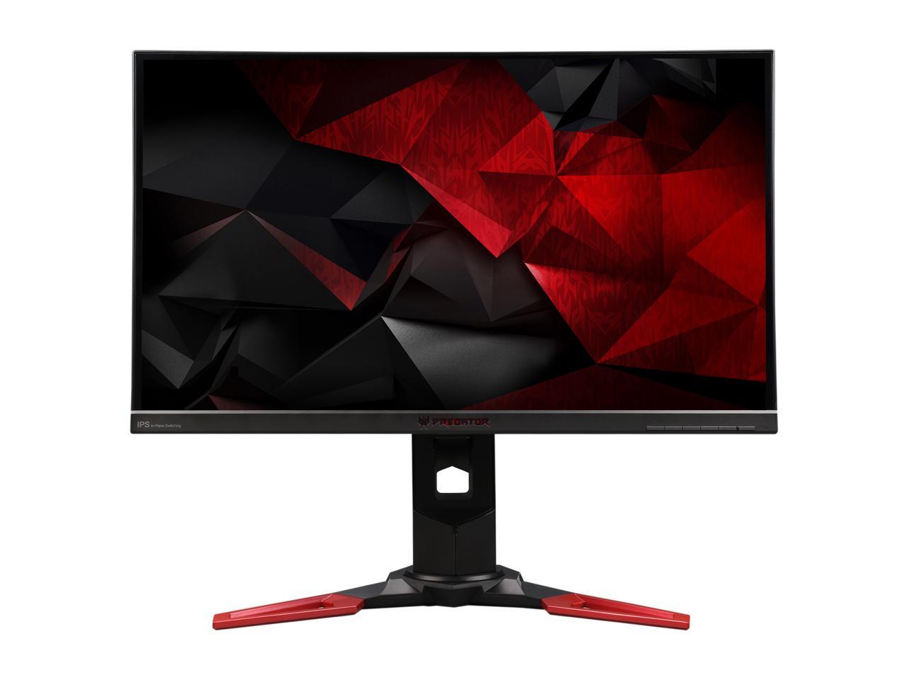 Acer Predator XB1 XB271HU bmiprz 27" WQHD 2560 x 1440 2K Resolution 144Hz (165Hz OverClock) HDMI DisplayPort NVIDIA G-Sync Built-in Speakers USB HUB LED Backlit IPS Gaming Monitor