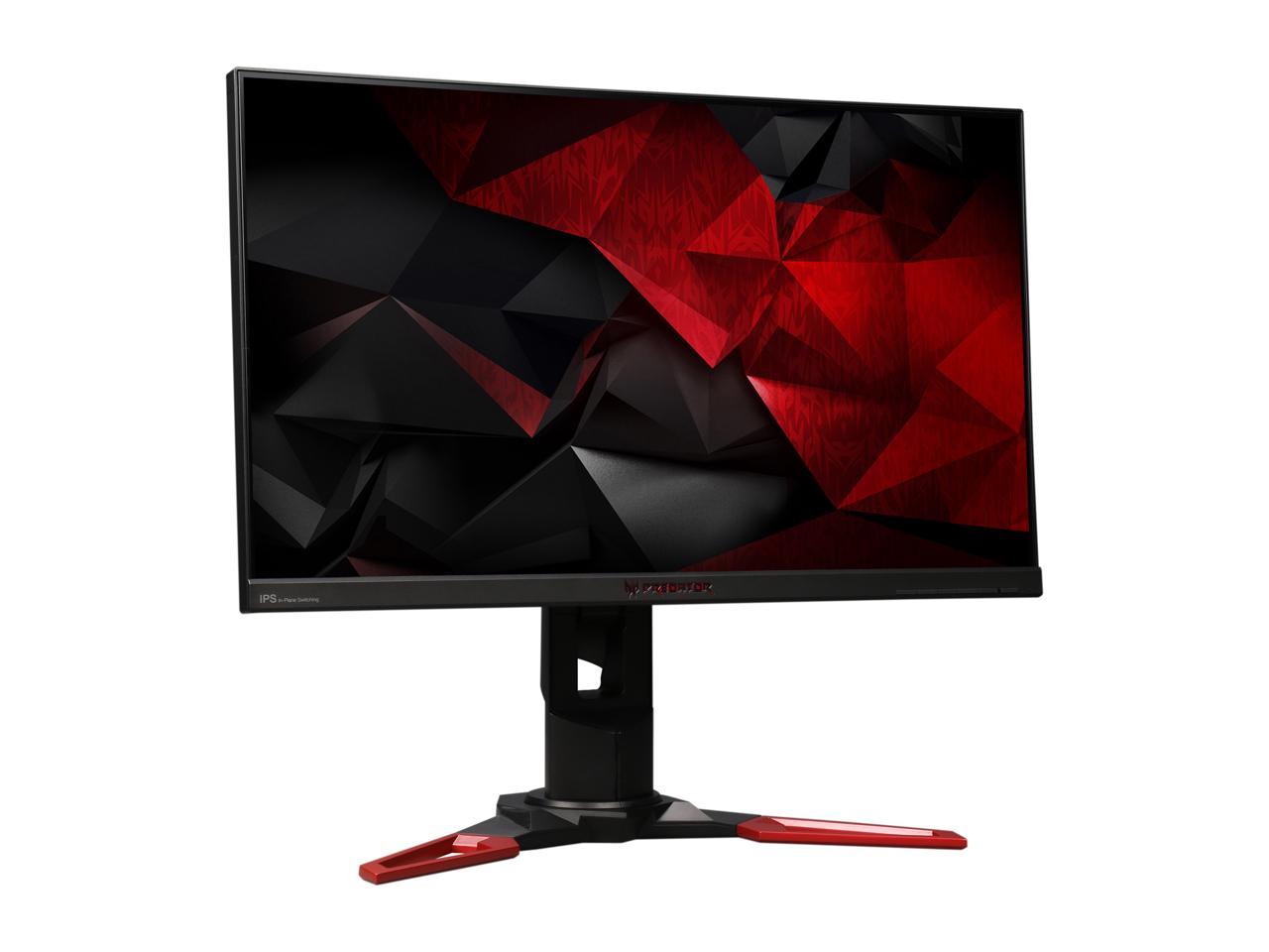 Acer Predator XB1 XB271HU bmiprz 27" WQHD 2560 x 1440 2K Resolution 144Hz (165Hz OverClock) HDMI DisplayPort NVIDIA G-Sync Built-in Speakers USB HUB LED Backlit IPS Gaming Monitor