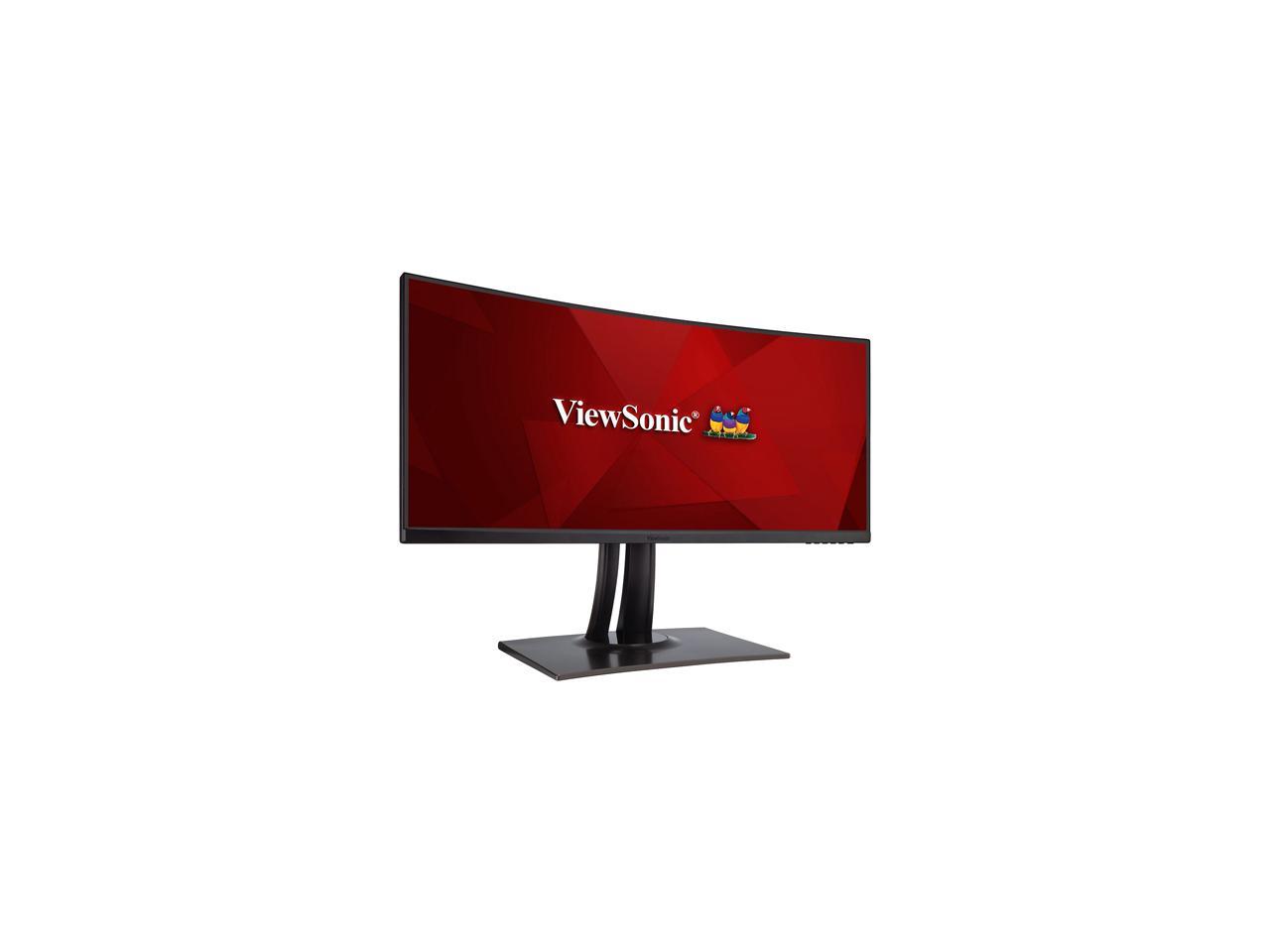 ViewSonic VP3481 34" WQHD 3440 x 1440 100Hz 5ms DisplayPort 2xHDMI USB 3.1 Type-C USB 3.1 Hub HDR10 14-bit 3D LUT and Color Calibration for Video and Graphics Anti-Glare Backlit LED Curved Monitor