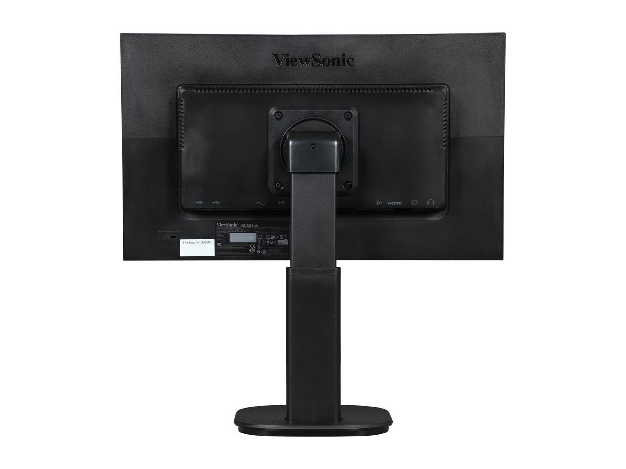 ViewSonic VG2439SMH 24" (23.6" Actual size) Full HD 1920 x 1080 5ms HDMI VGA DisplayPort Built-in Speakers USB 2.0 Hub Anti-Glare Widescreen Backlit LED Monitor