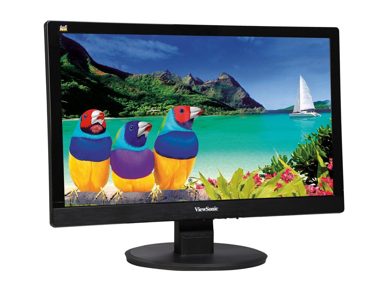 ViewSonic VA2055Sm 20" (Actual size 19.5") Full HD 1920 x 1080 VGA DVI-D Built-in Speakers Flicker-Free Blue Light Filter Anti-Glare MVA Panel LED Monitor