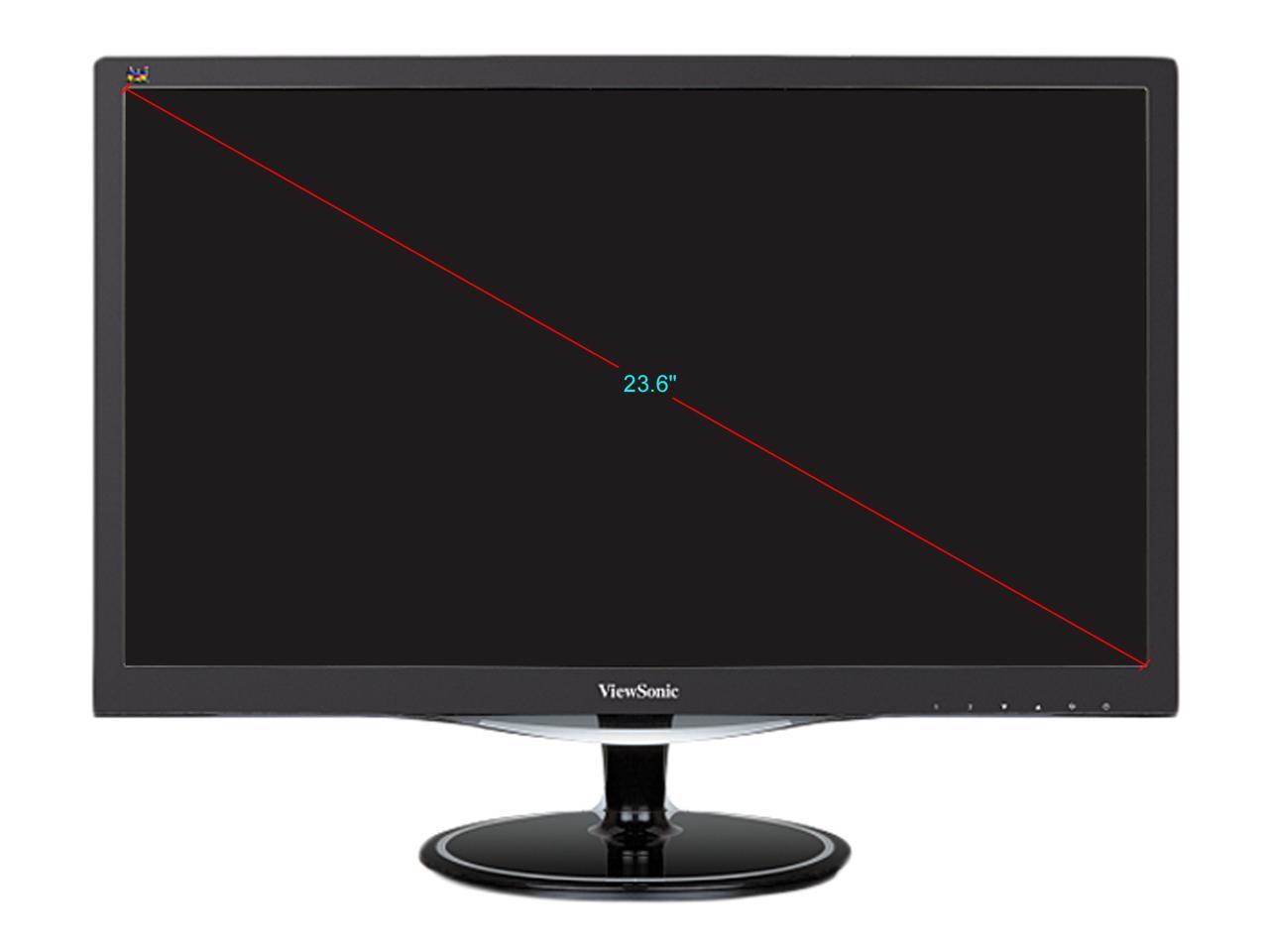 ViewSonic VX2457-MHD 24" Full HD 1920 x 1080 75Hz HDMI VGA DisplayPort AMD FreeSync Built-in Speaker Anti-Glare Backlit LED Gaming Monitor