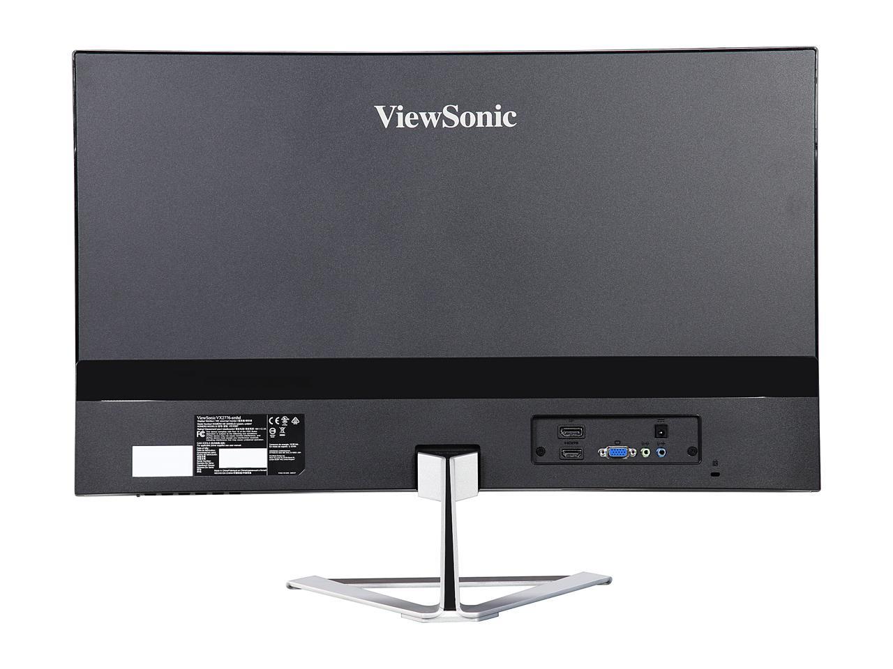 ViewSonic VX2776-smhd 27" Full HD 1920 x 1080 7ms (GTG W/OD) HDMI VGA DisplayPort Built-in Speakers Anti-Glare Backlit LED IPS Monitor
