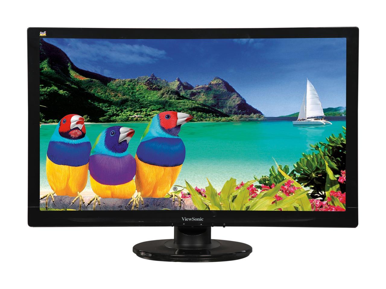 ViewSonic VA2446MH-LED 24" (Actual size 23.6") Full HD 1920 x 1080 5ms (GTG) VGA HDMI Built-in Speakers Anti-Glare LED Backlight LCD Monitor