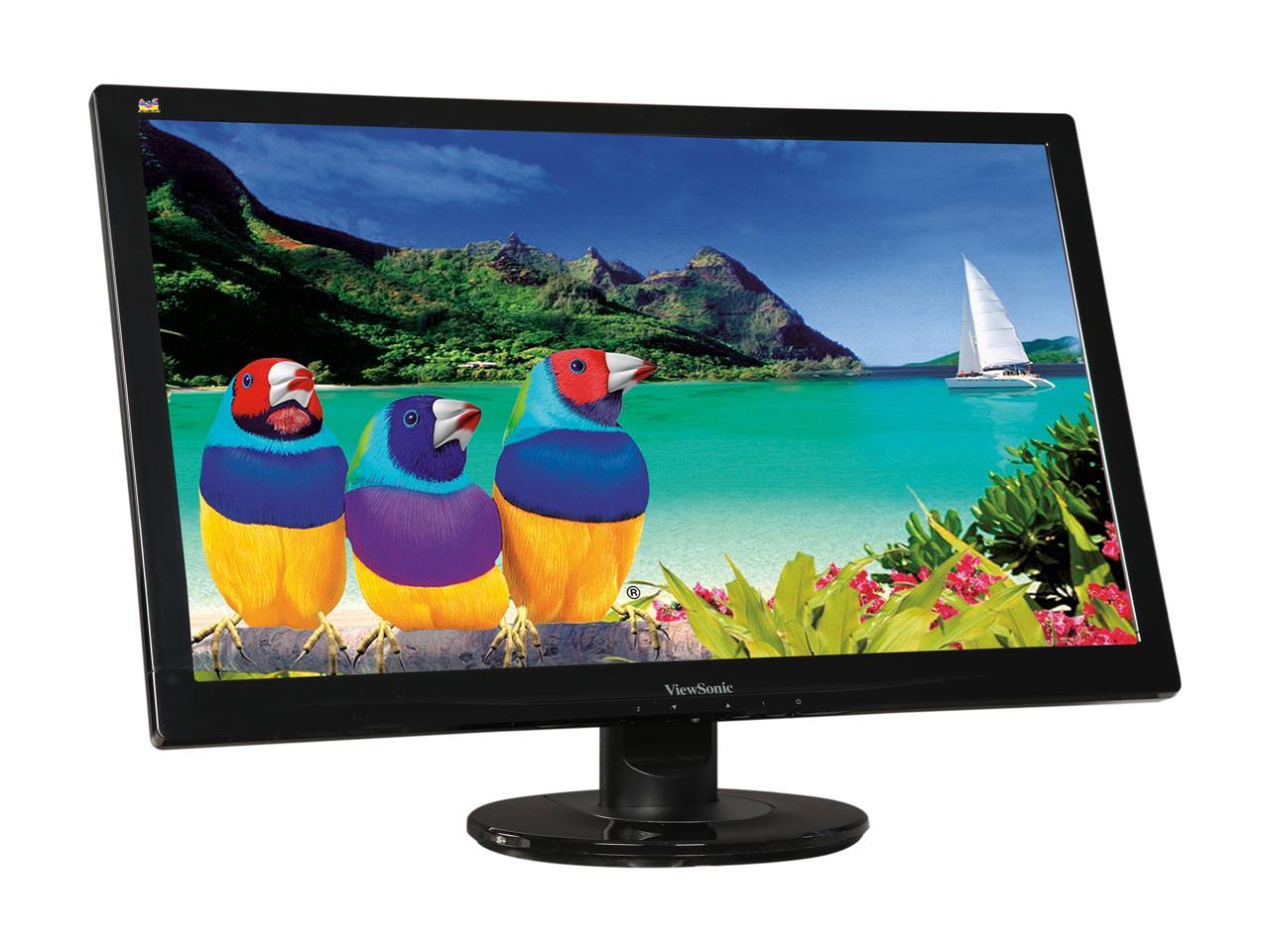 ViewSonic VA2446MH-LED 24" (Actual size 23.6") Full HD 1920 x 1080 5ms (GTG) VGA HDMI Built-in Speakers Anti-Glare LED Backlight LCD Monitor