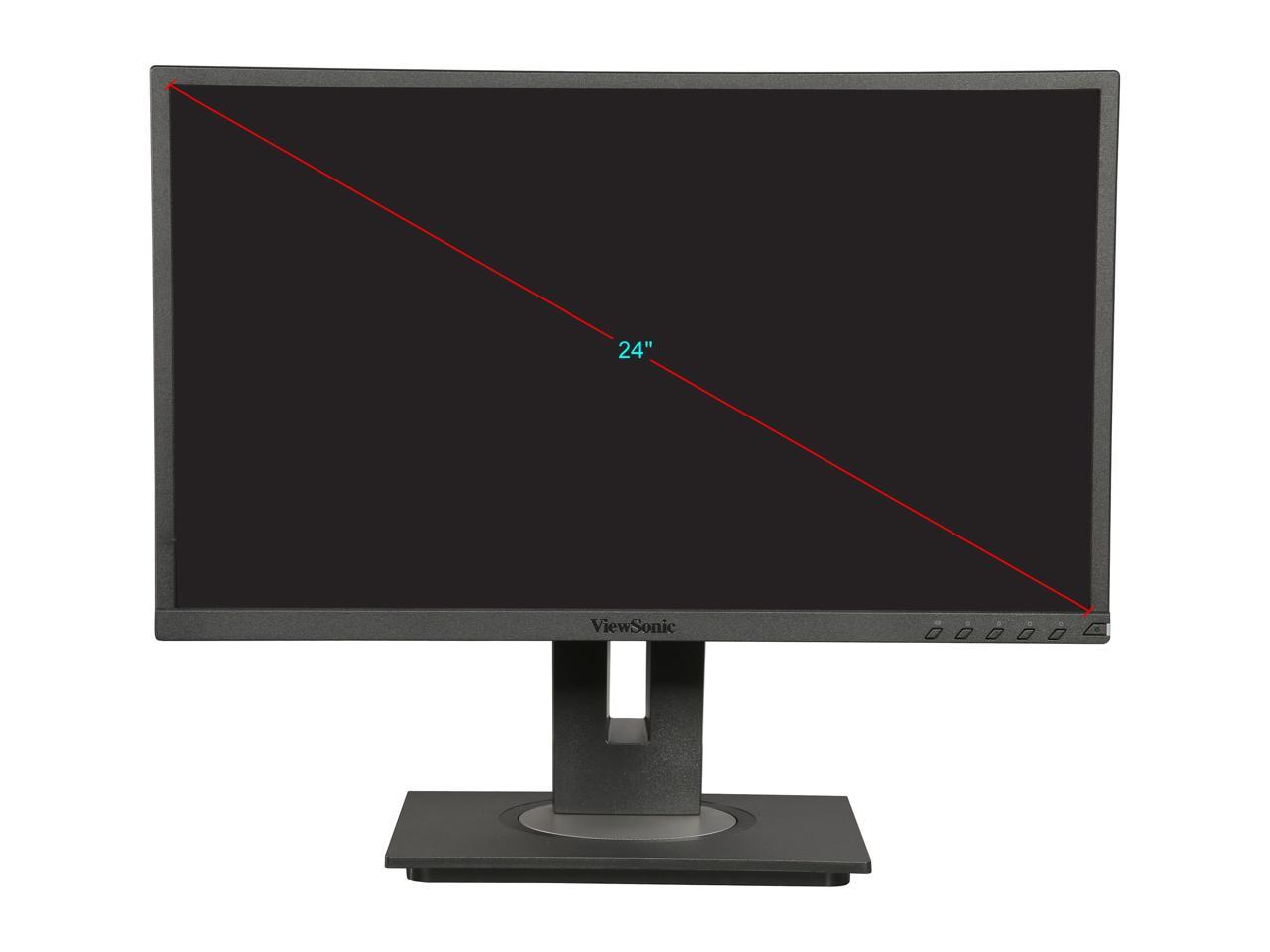 ViewSonic VG2448 24" Full HD 1920 x 1080 5ms (GTG W/OD) HDMI DisplayPort VGA USB 3.0 Hub Built-in Speakers Anti-Glare SuperClear Backlit LED IPS Monitor