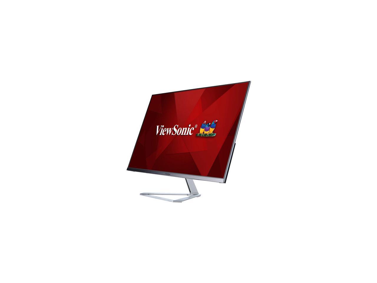 ViewSonic VX3276-mhd 32" (Actual size 31.5") Full HD 1920 x 1080 HDMI DisplayPort VGA Built-in Speakers Flicker-Free Frameless Bezel Ultra Slim IPS LED Backlight Monitor